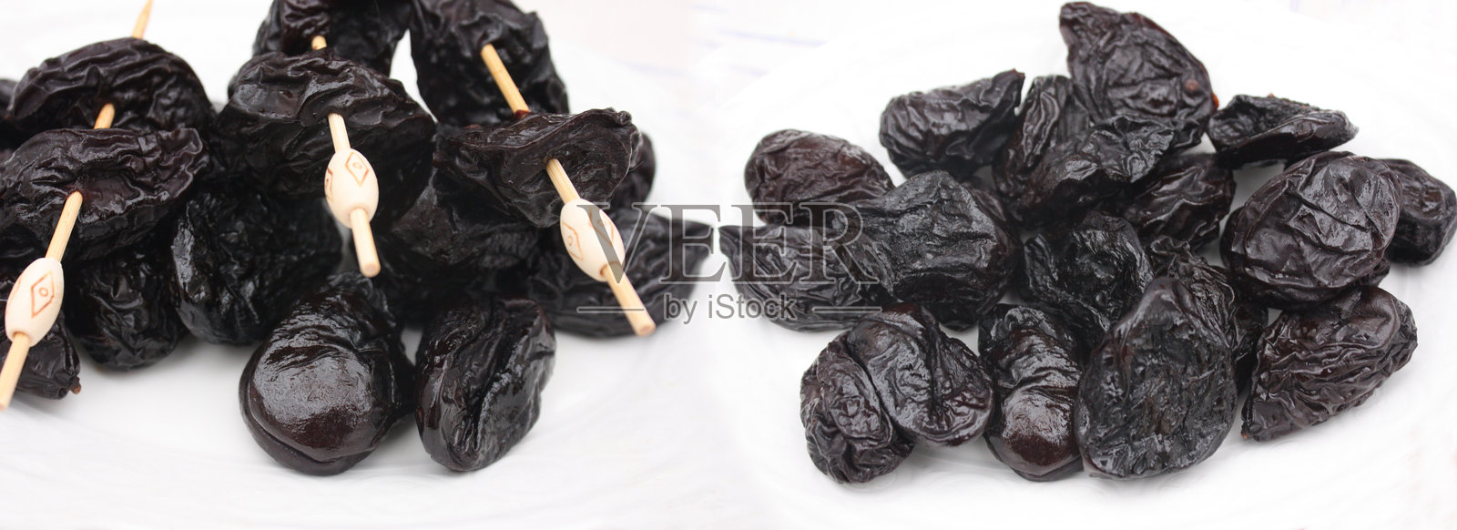 阿根廷干梅子串和散装照片摄影图片