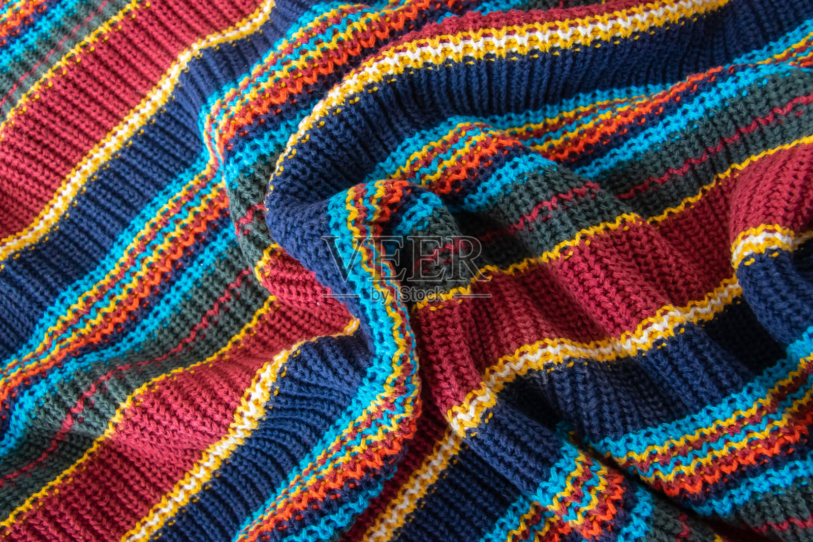 时尚服装用的棉质颜色纹理面料或布料。照片摄影图片