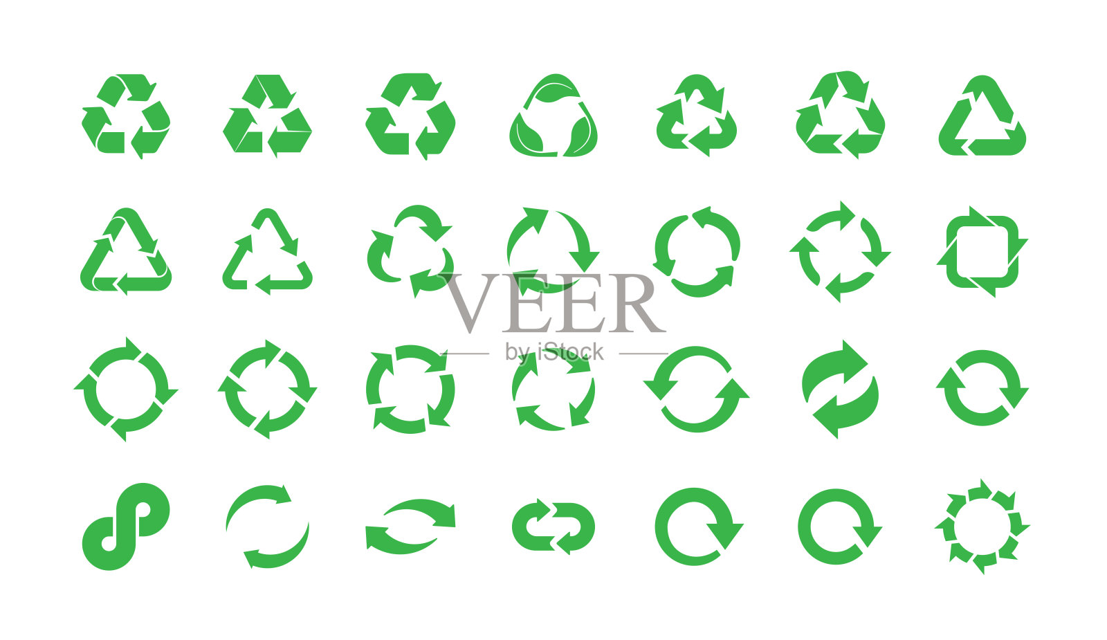 循环和回收符号插画图片素材