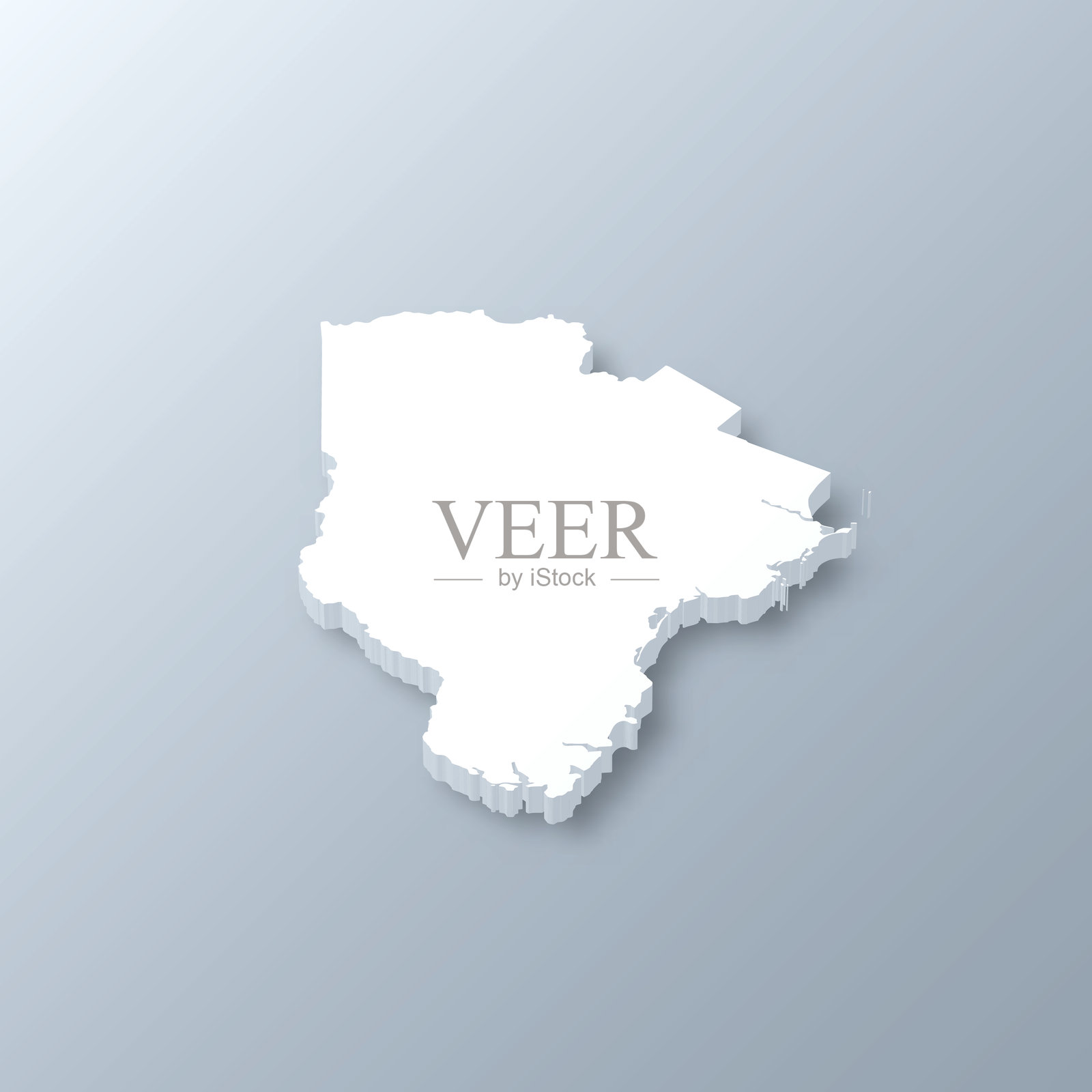 缅因州约克县。灰色背景上的3D地图插画图片素材