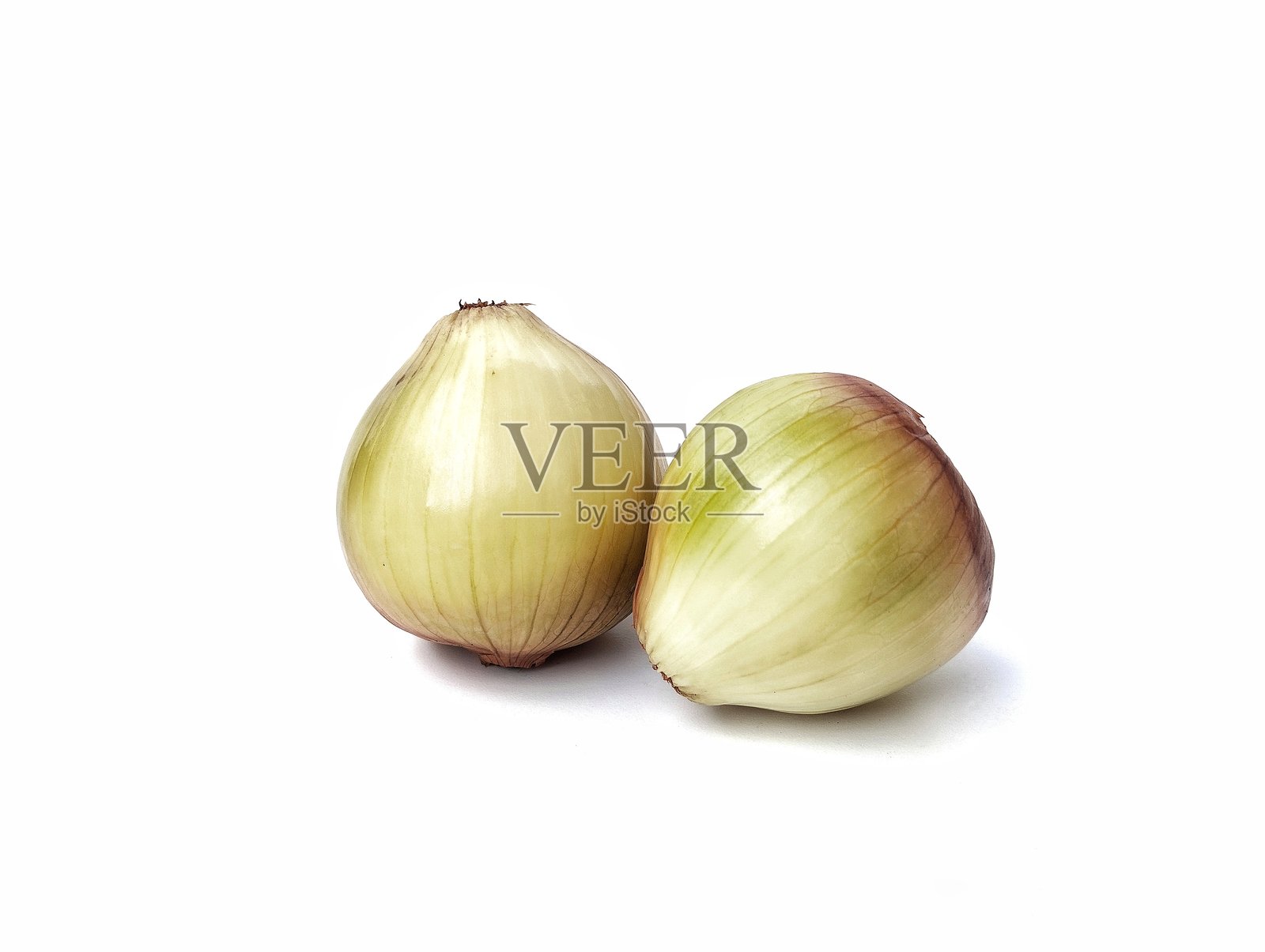 白色背景上的棕色洋葱照片摄影图片
