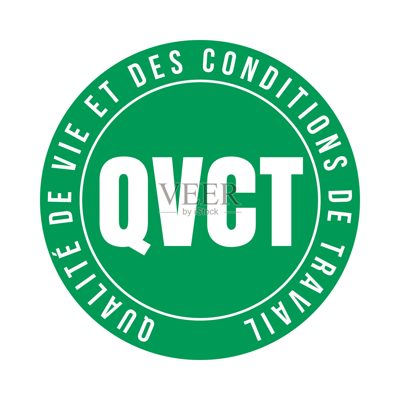 法语中的生活质量和工作条件符号图标插画图片素材