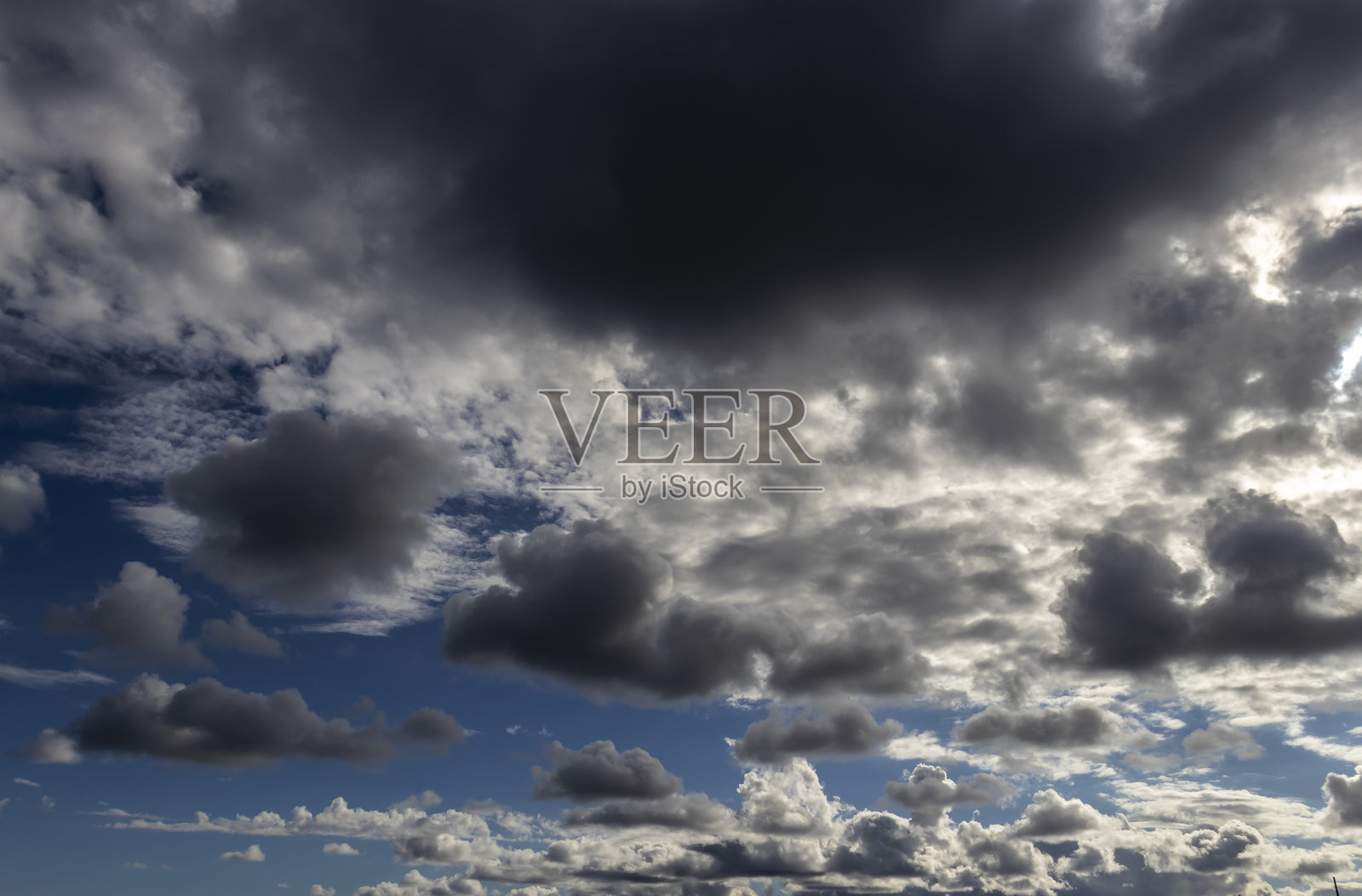 美丽白云与蓝天的抽象背景照片摄影图片