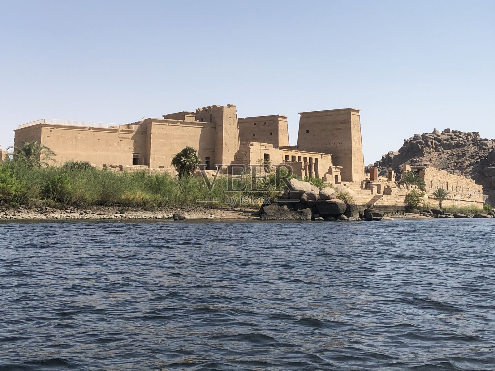 埃及阿斯旺市的菲莱神庙照片摄影图片