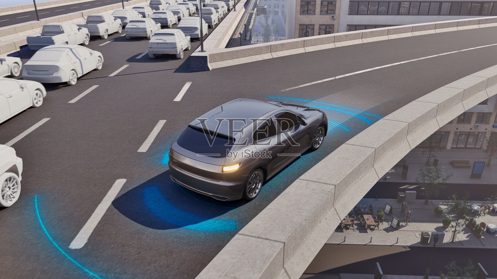 自动驾驶汽车照片摄影图片