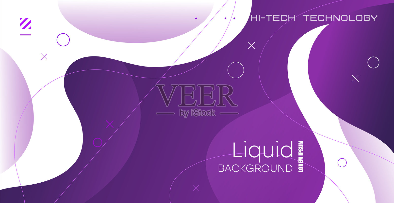 液体背景与渐变形状。流动的渐变形状组合。插画图片素材