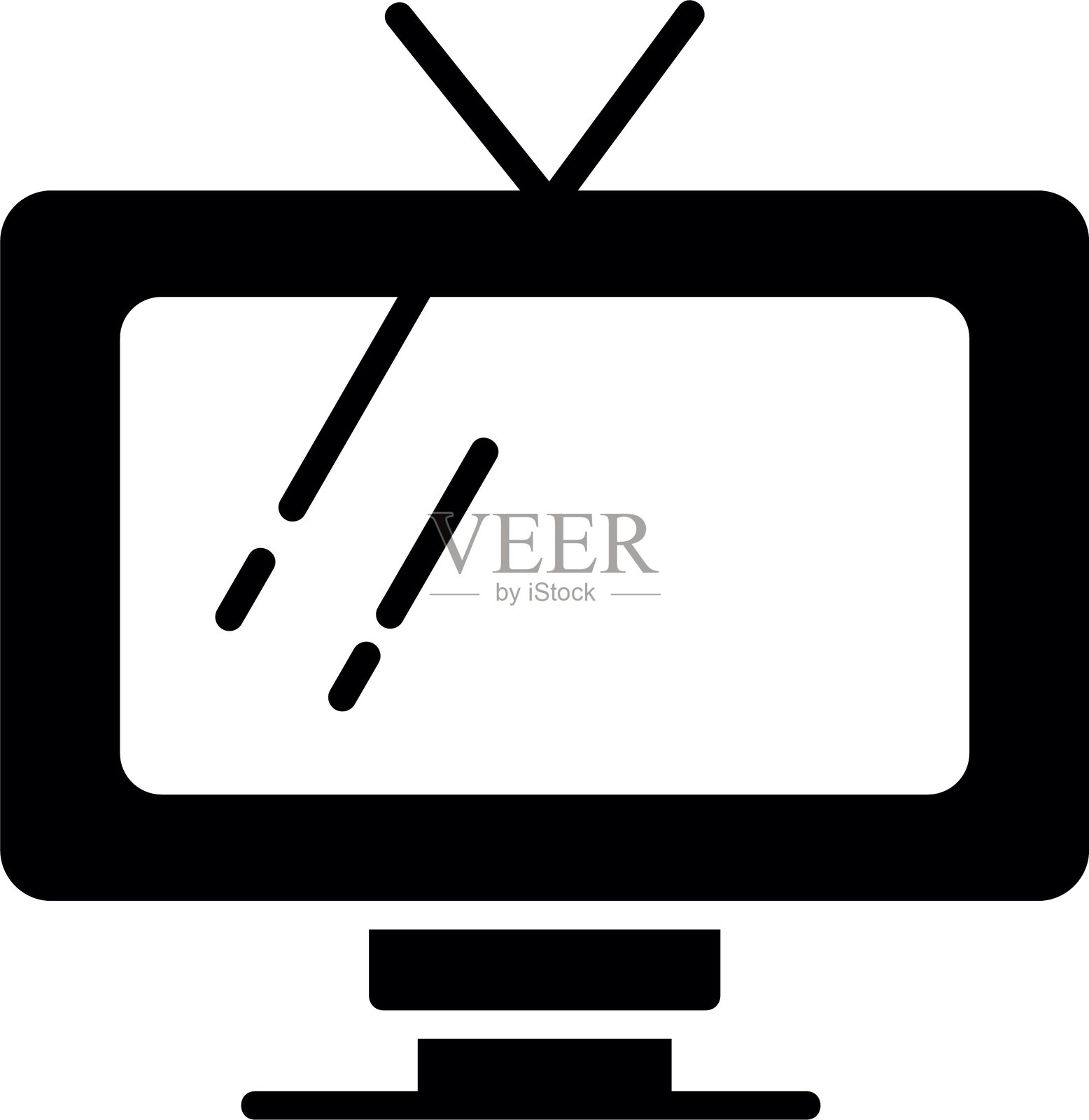 电视图标插画图片素材