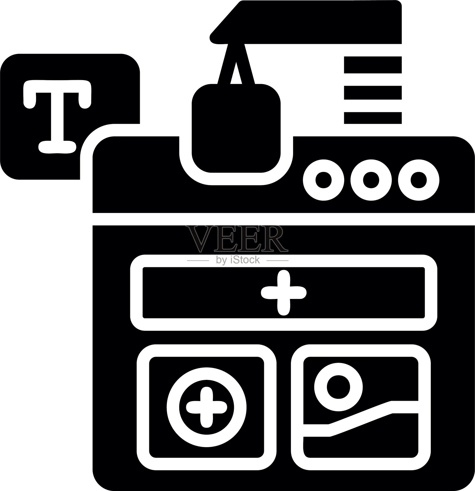 网站建设者图标插画图片素材