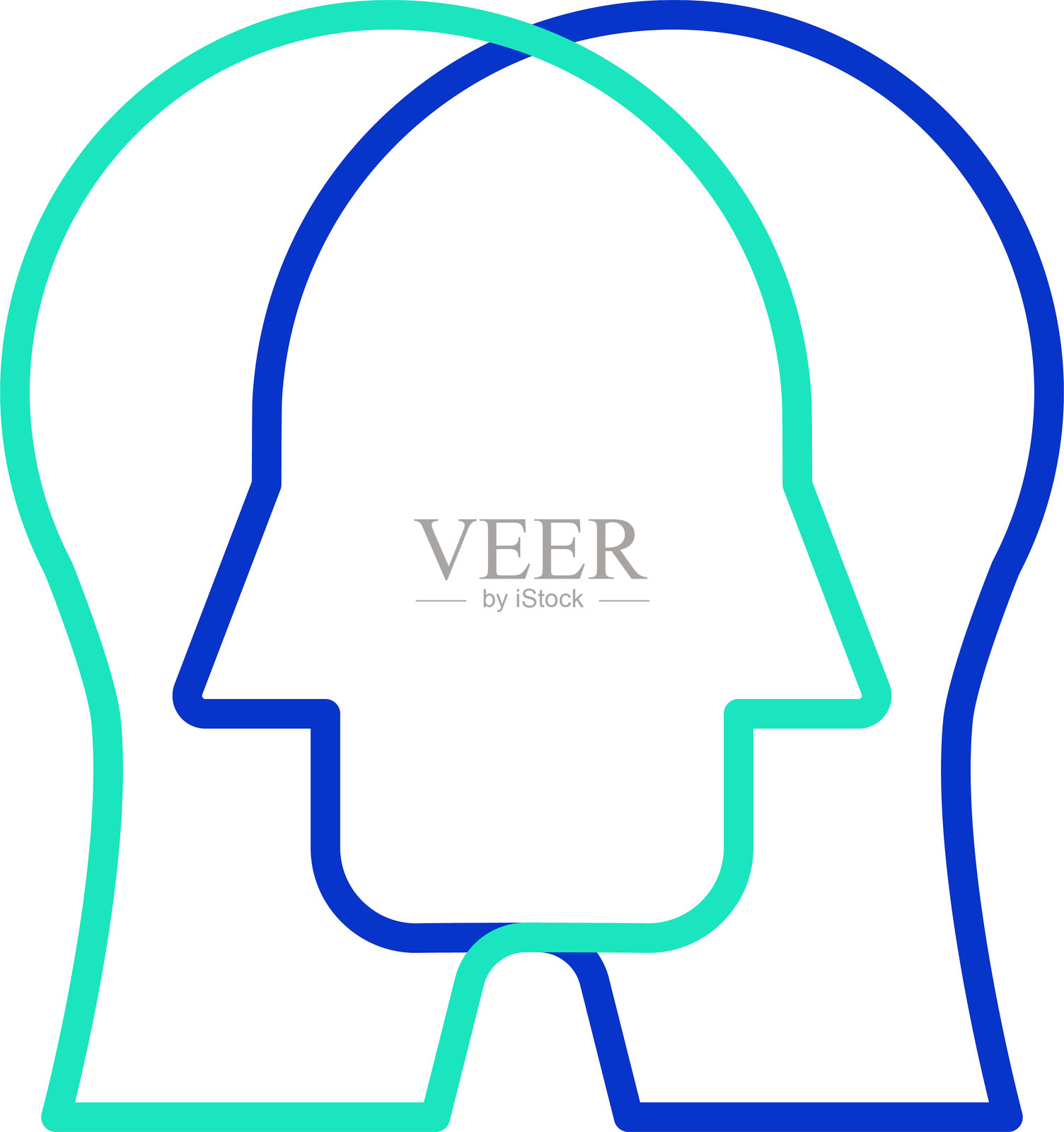 公共关系大纲双色矢量插图图标设计插画图片素材