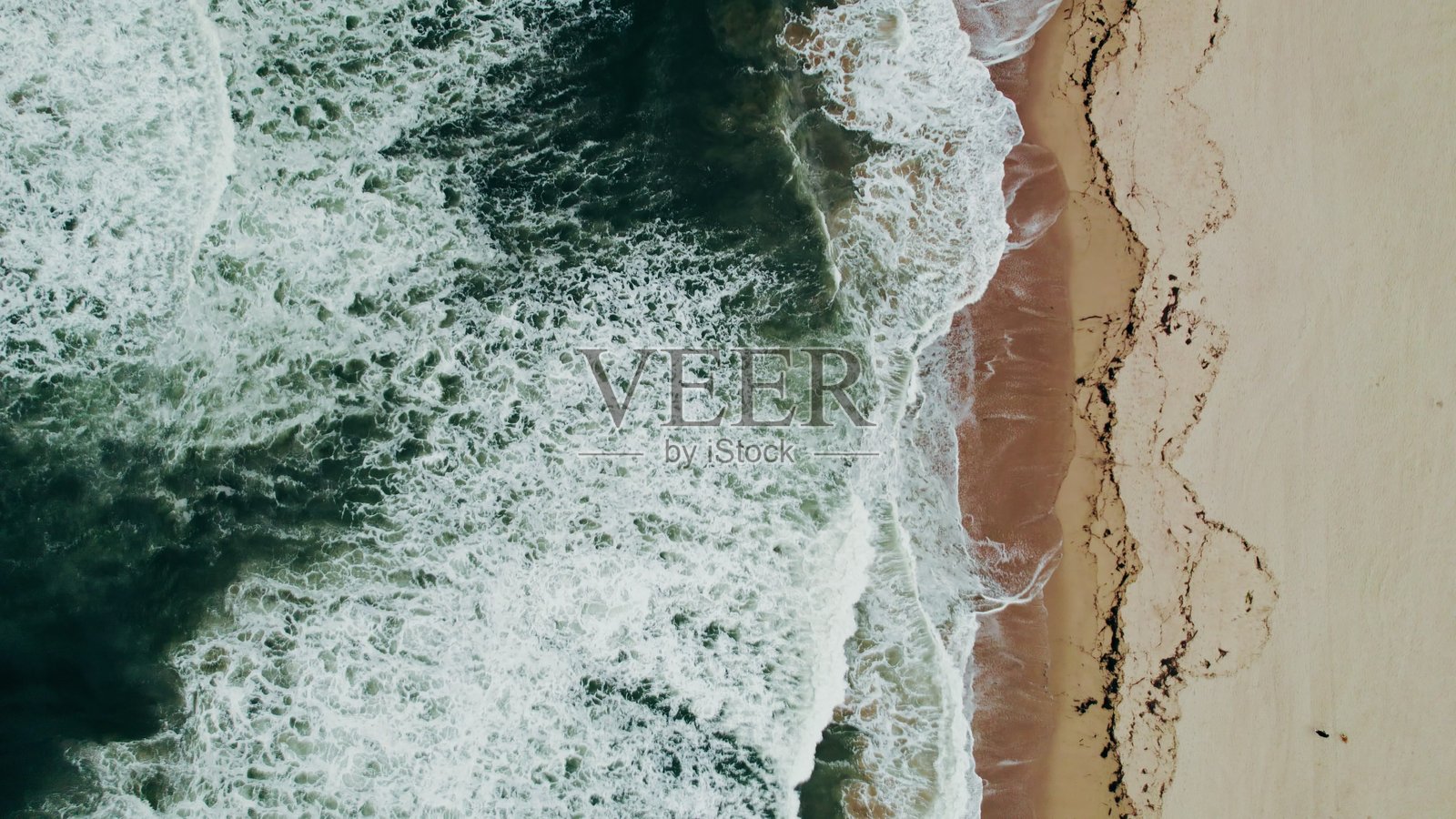 无人机拍摄的海浪照片摄影图片