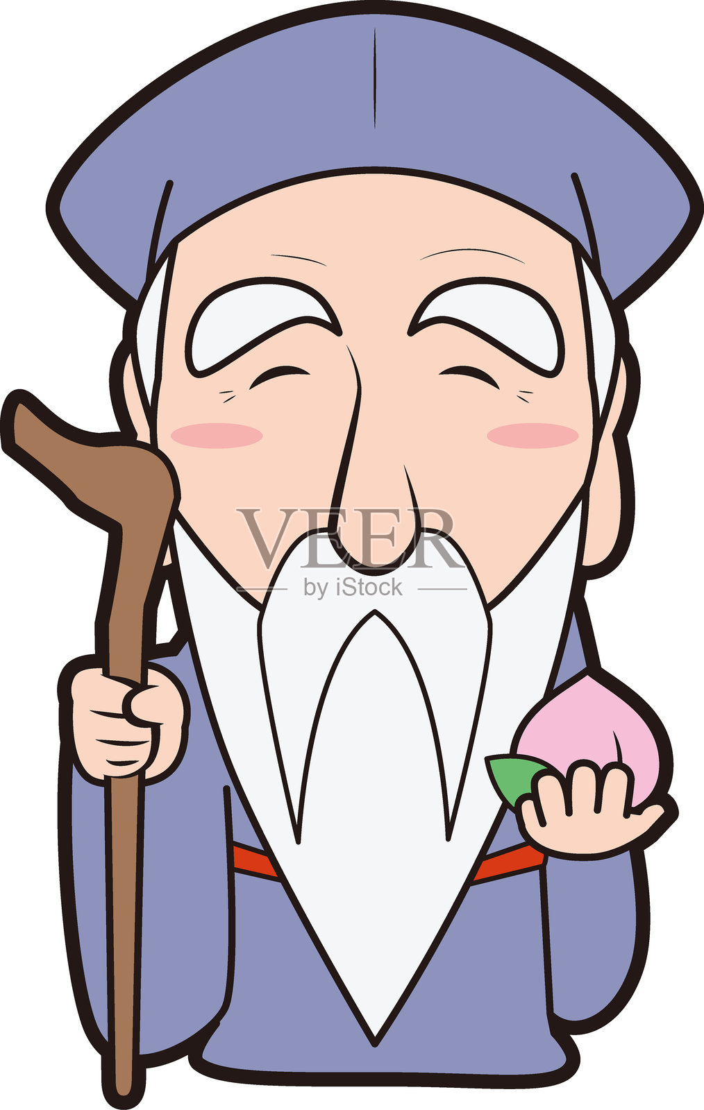 七福神的长寿插图插画图片素材