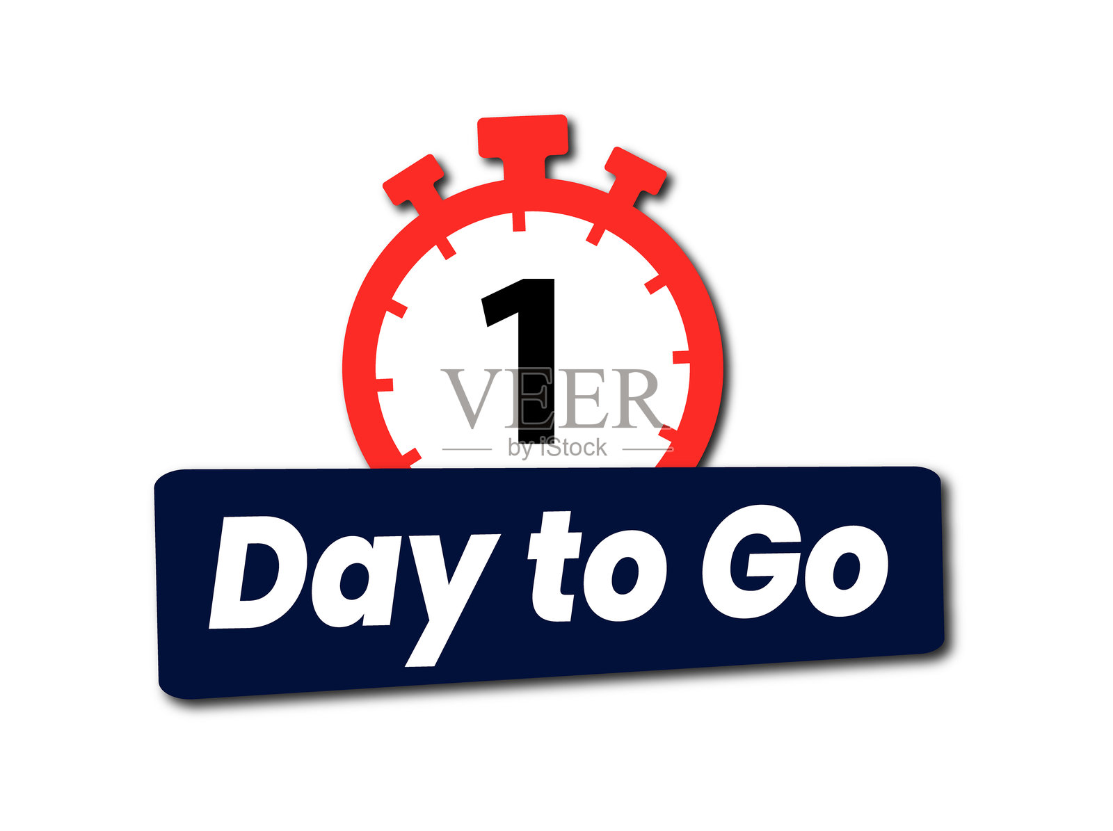 距离特别日促销还有1天,横幅,标签,倒计时。插画图片素材