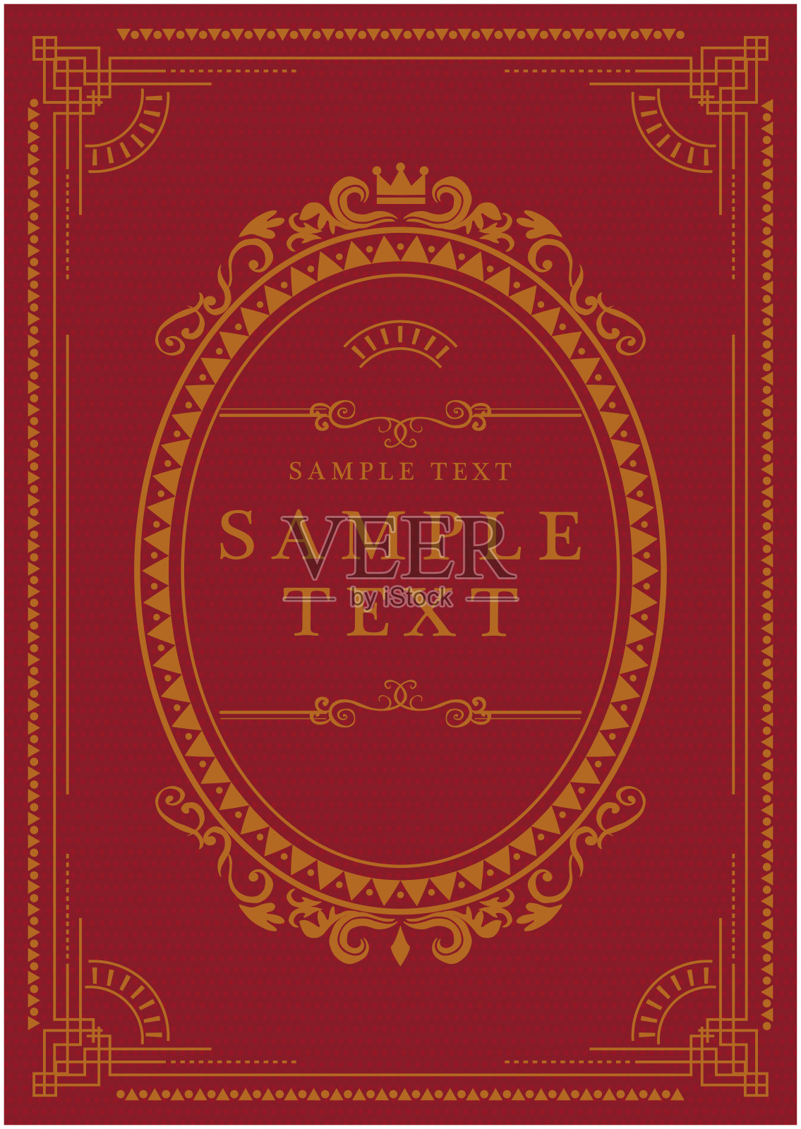 古董复古装饰框架插画图片素材