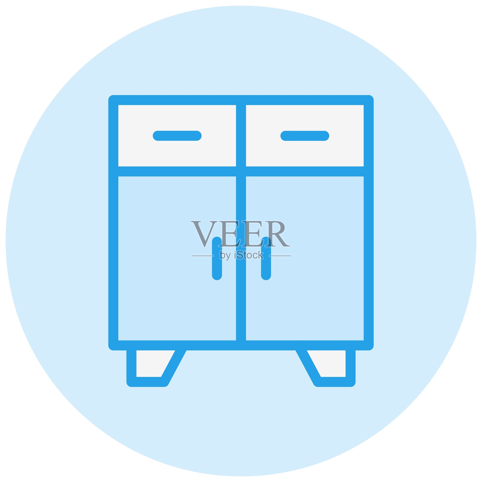 橱柜矢量图标设计插图插画图片素材