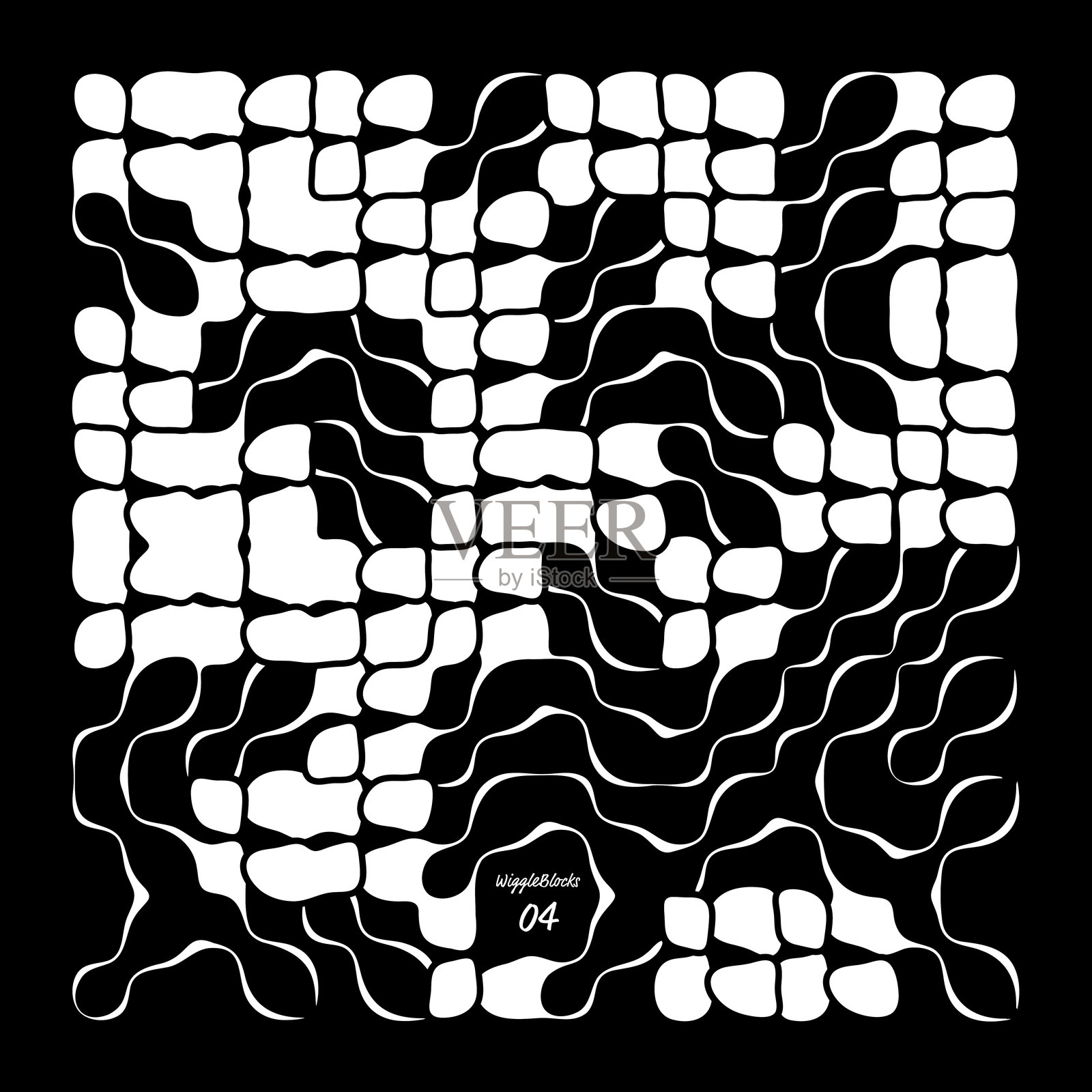 摇摆积木系列 - 积极 - 图案04插画图片素材