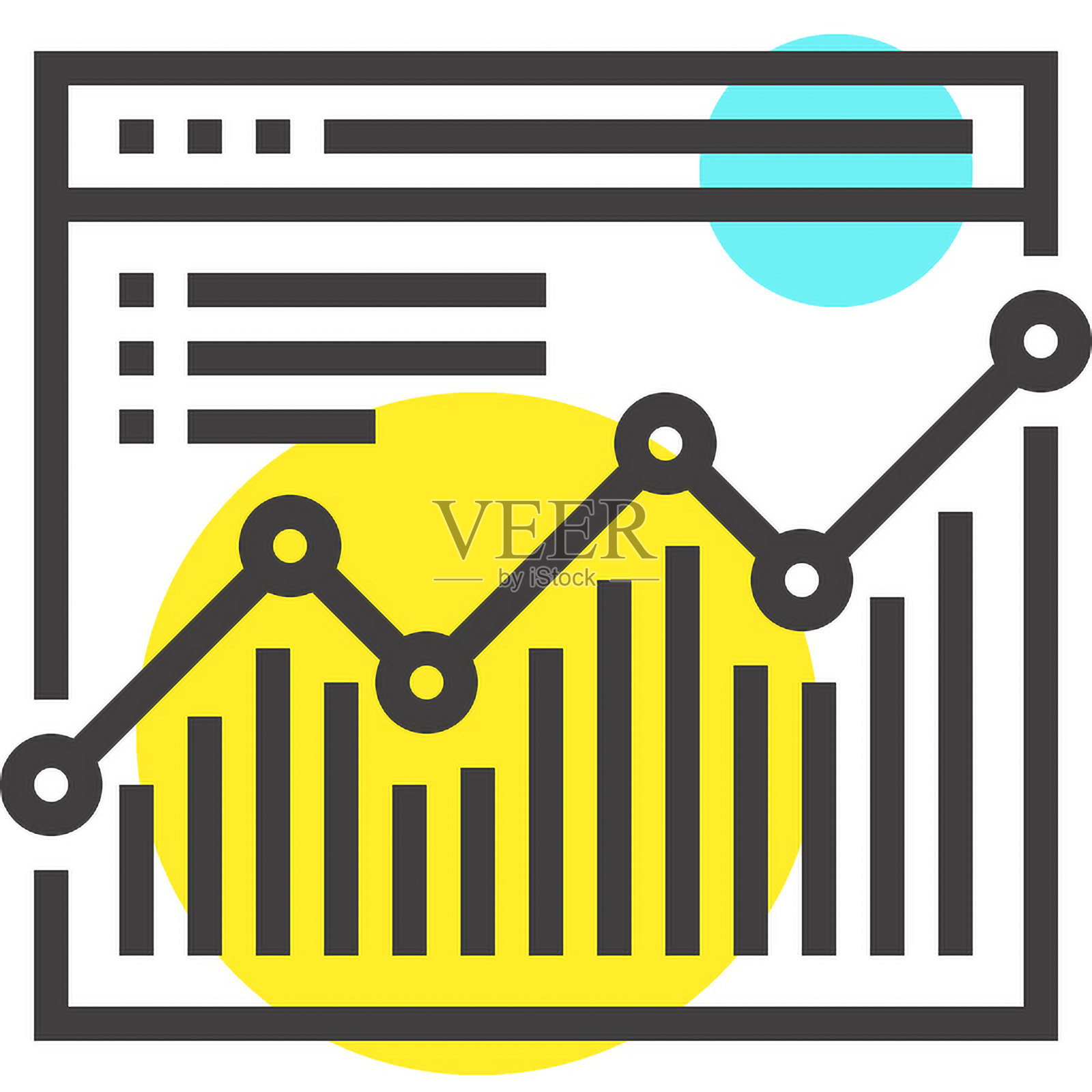 分析平面线条网页图标概念插画图片素材