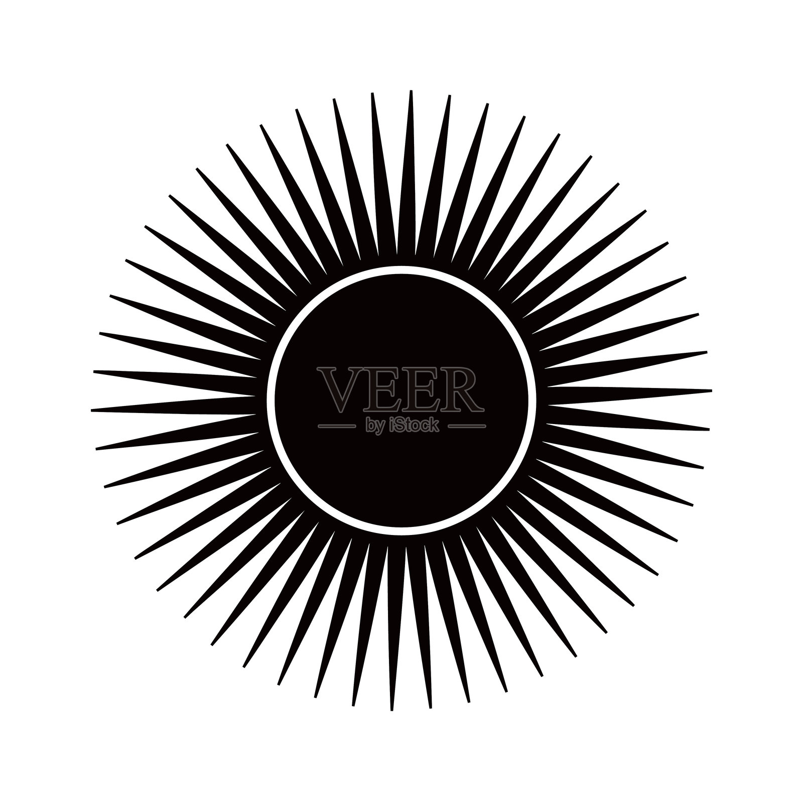 阳光射线和光束插画图片素材