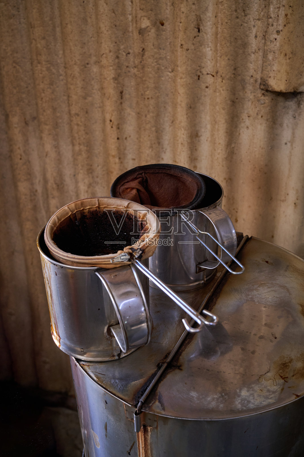 马来西亚传统咖啡制作:南洋文化的遗产照片摄影图片