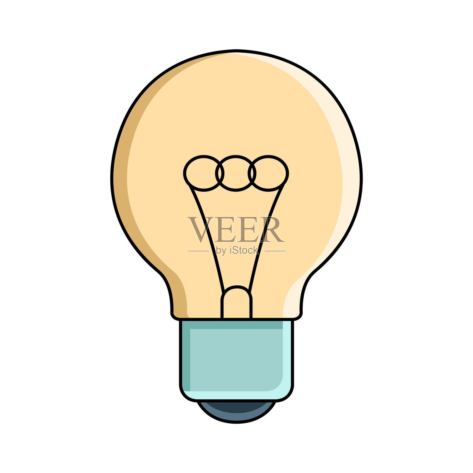 灯泡插画图片素材