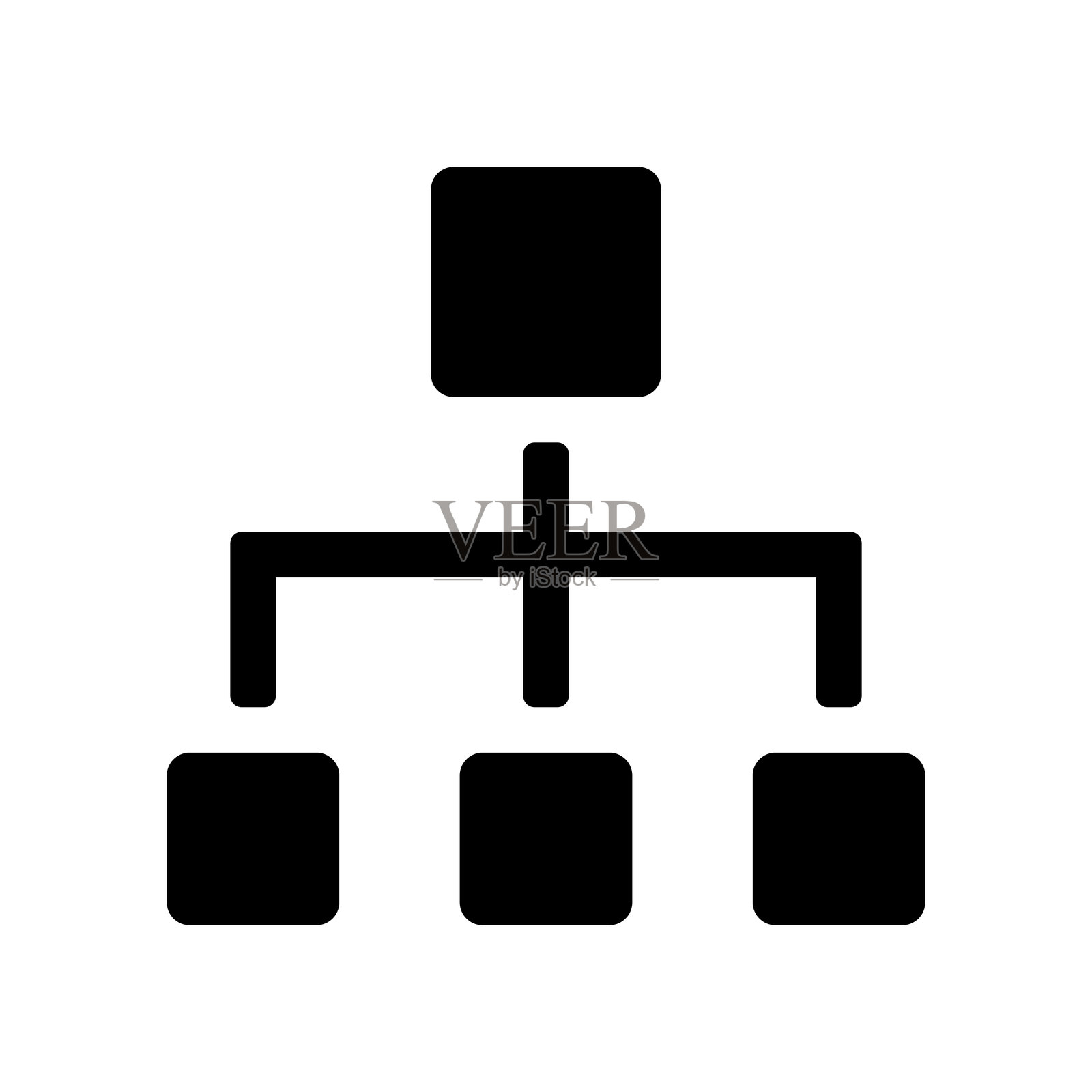 组织结构图的图标插图插画图片素材