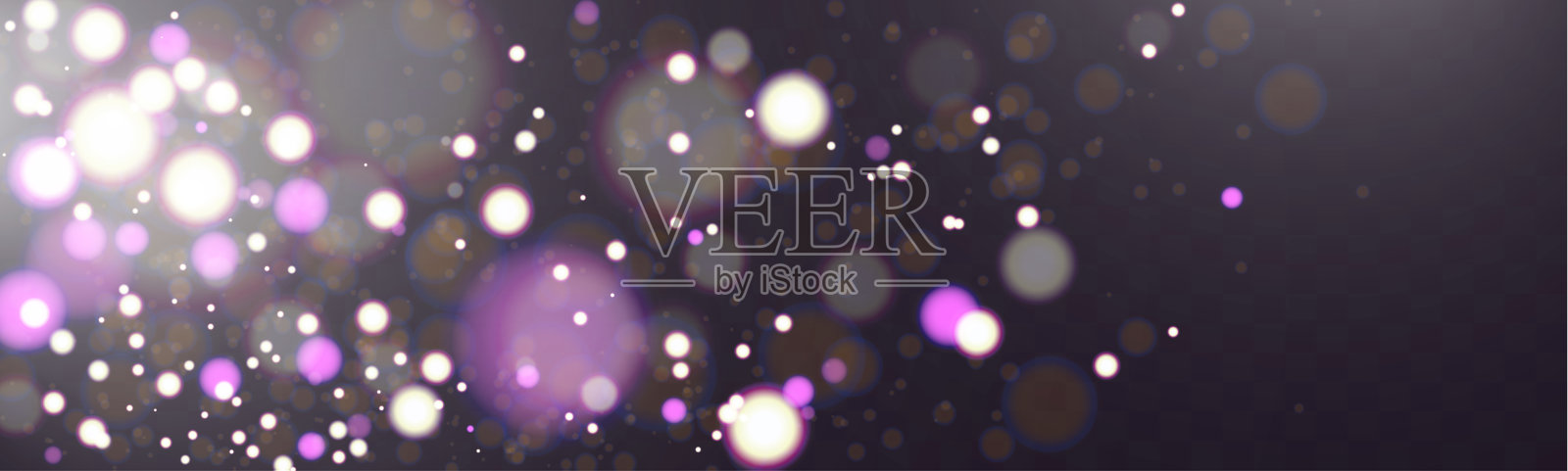 圣诞灯光效果。插画图片素材