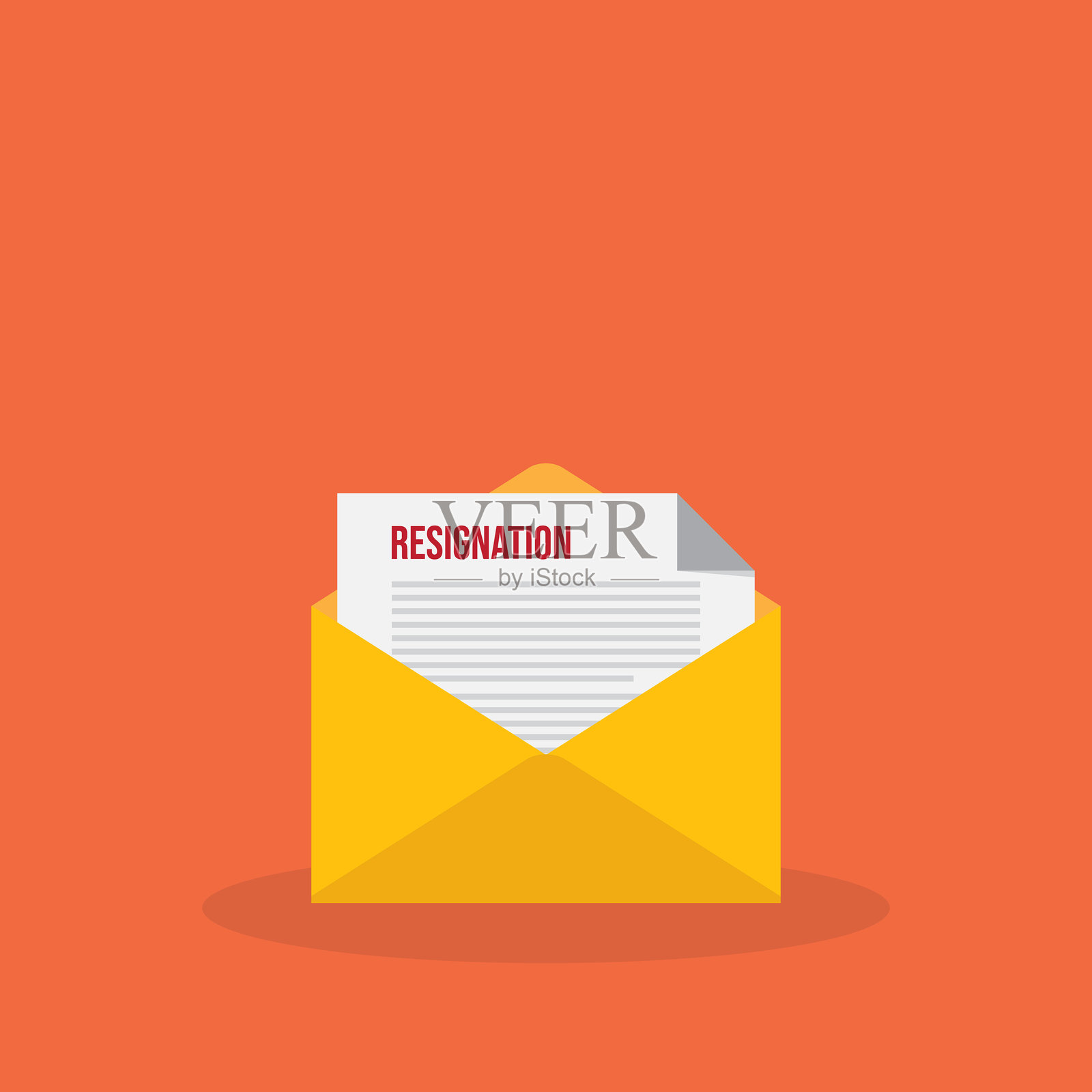 辞职插画图片素材