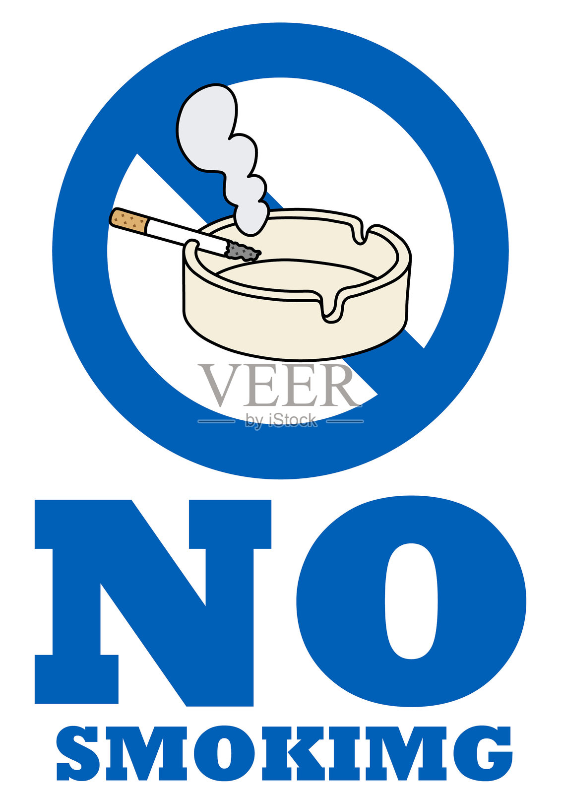 禁止吸烟的标志插图插画图片素材
