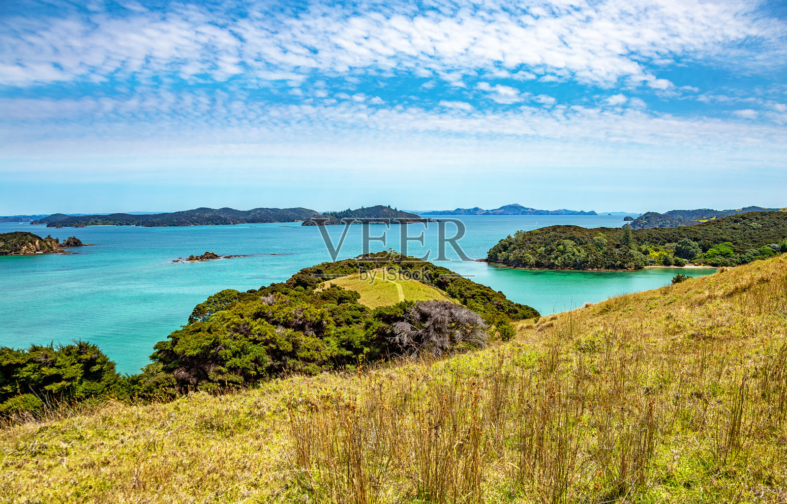 Otehei湾,乌鲁普卡普卡岛,海湾群岛,新西兰北岛,大洋洲。照片摄影图片
