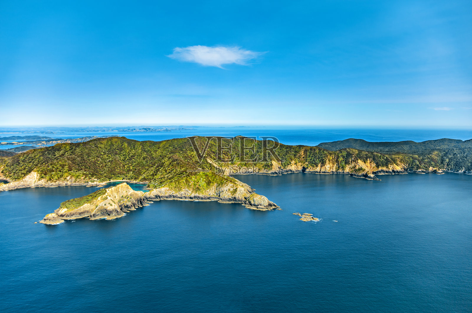 新西兰北岛的Whangamumu海岸,南太平洋。照片摄影图片