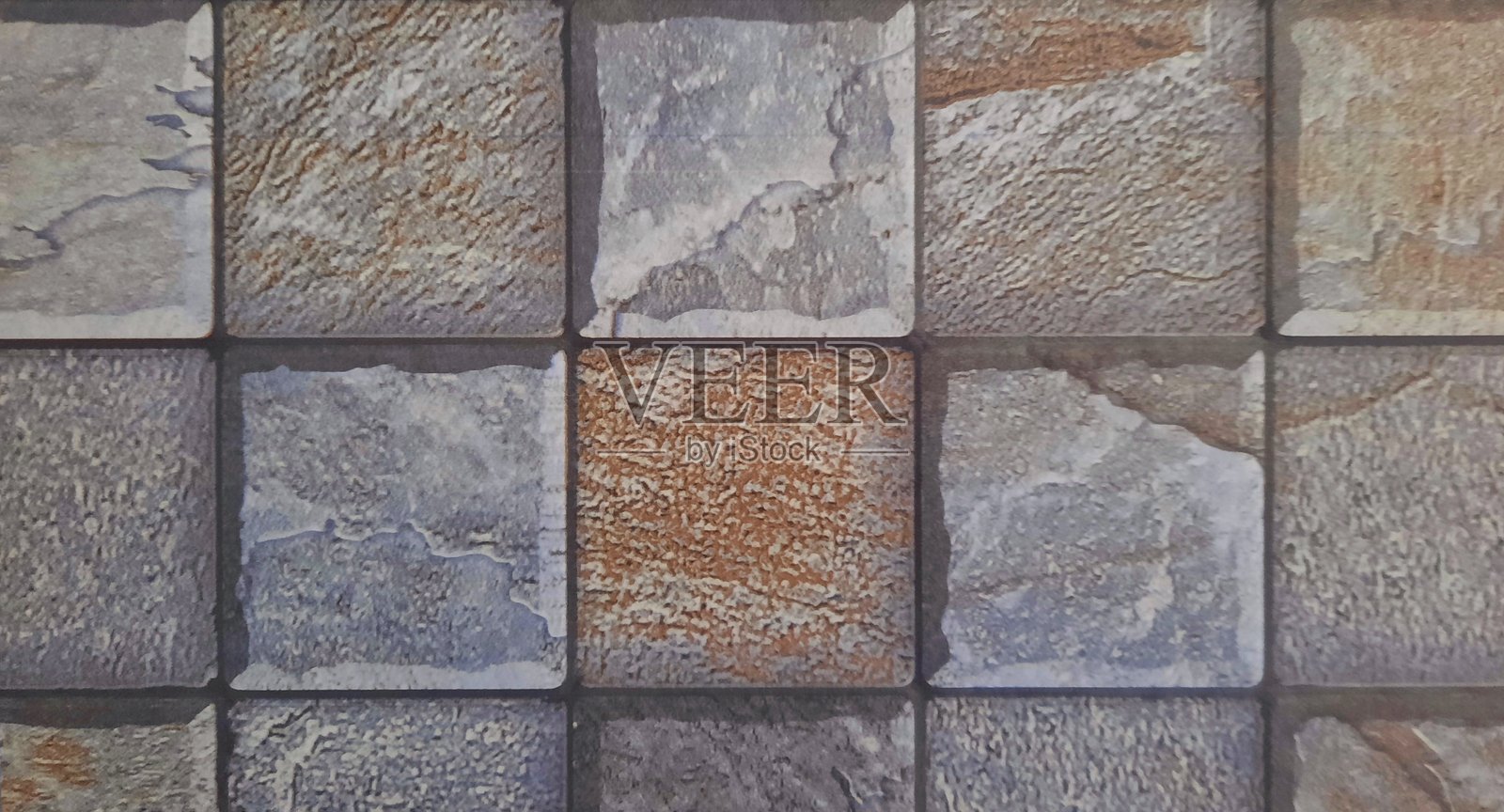 天然石材图案瓷砖背景,适用于墙壁和地板。室内设计材料。纹理背景。照片摄影图片