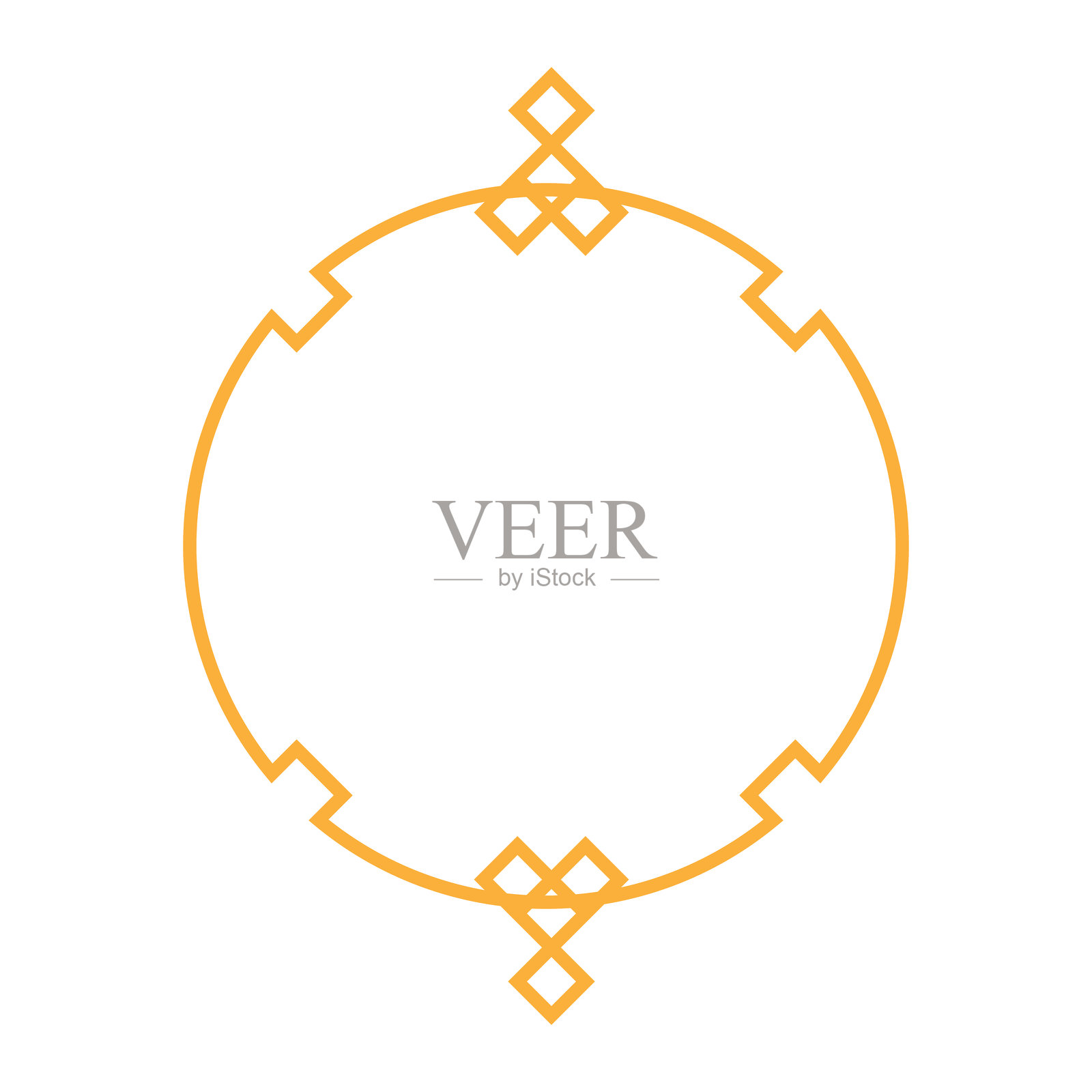 优雅的中国风框架边框卡通矢量插图插画图片素材