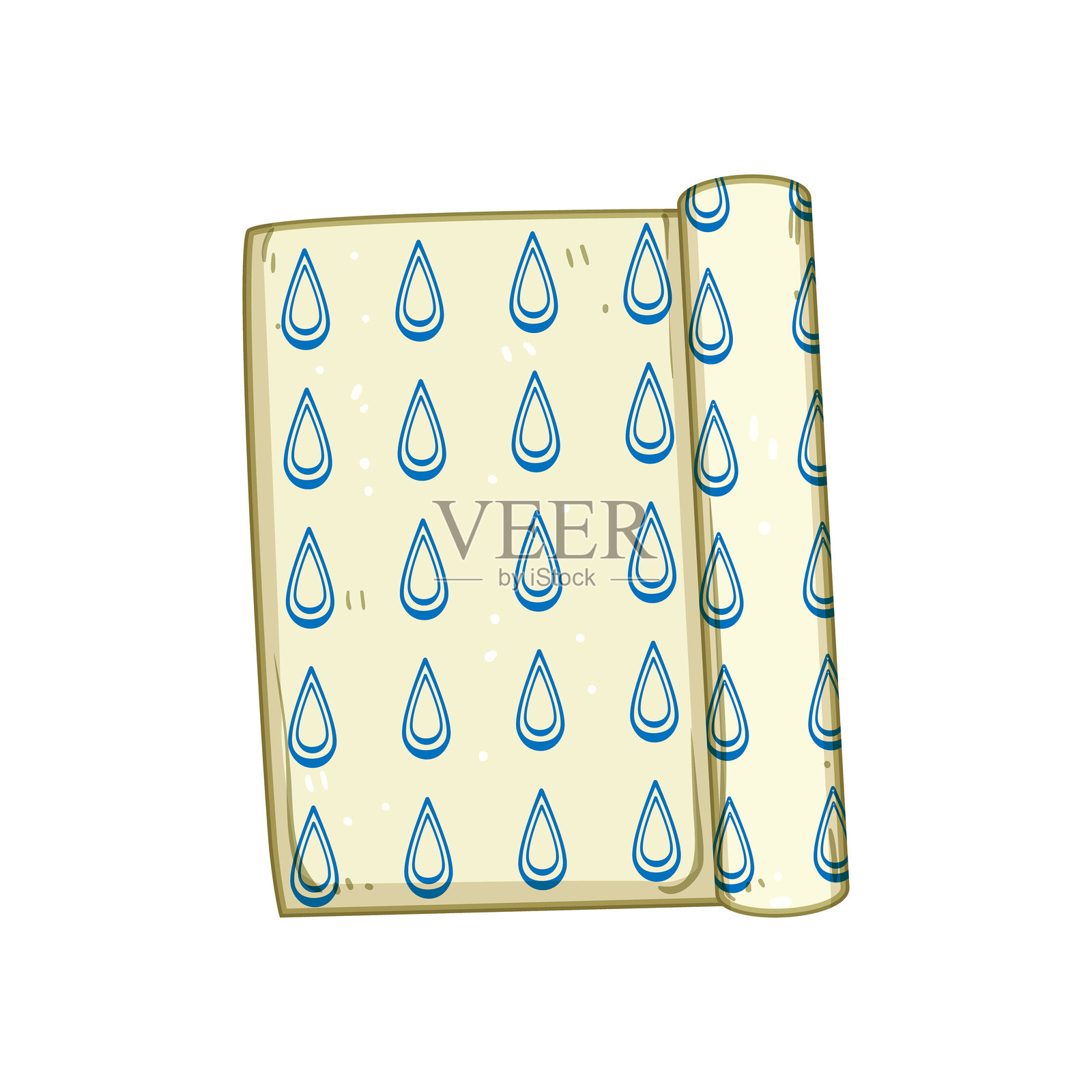 替代蜂蜡食品包装的卡通矢量插图插画图片素材