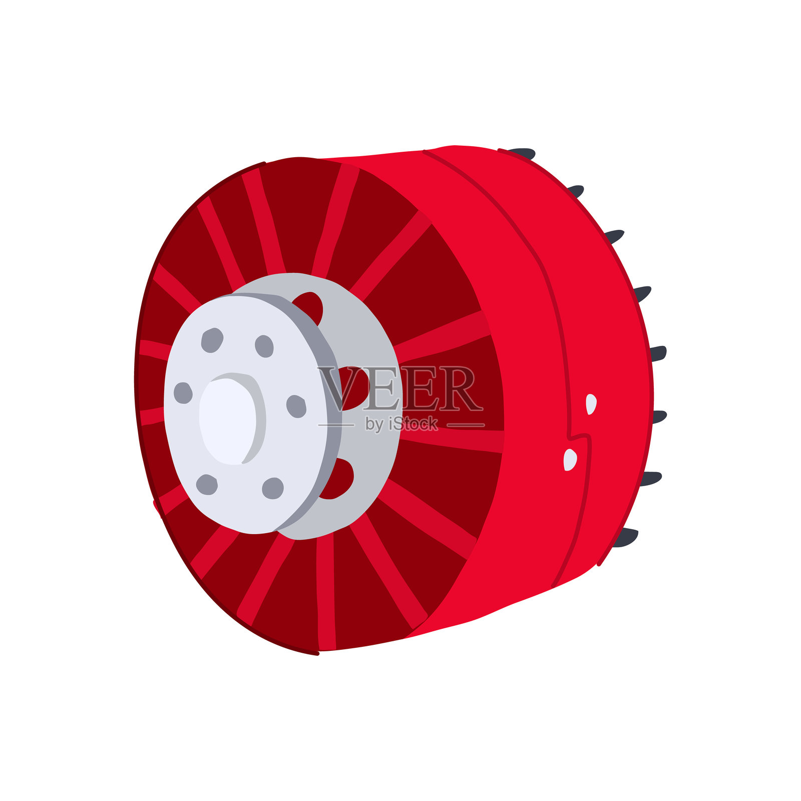 电动机绕组卡通矢量插图插画图片素材
