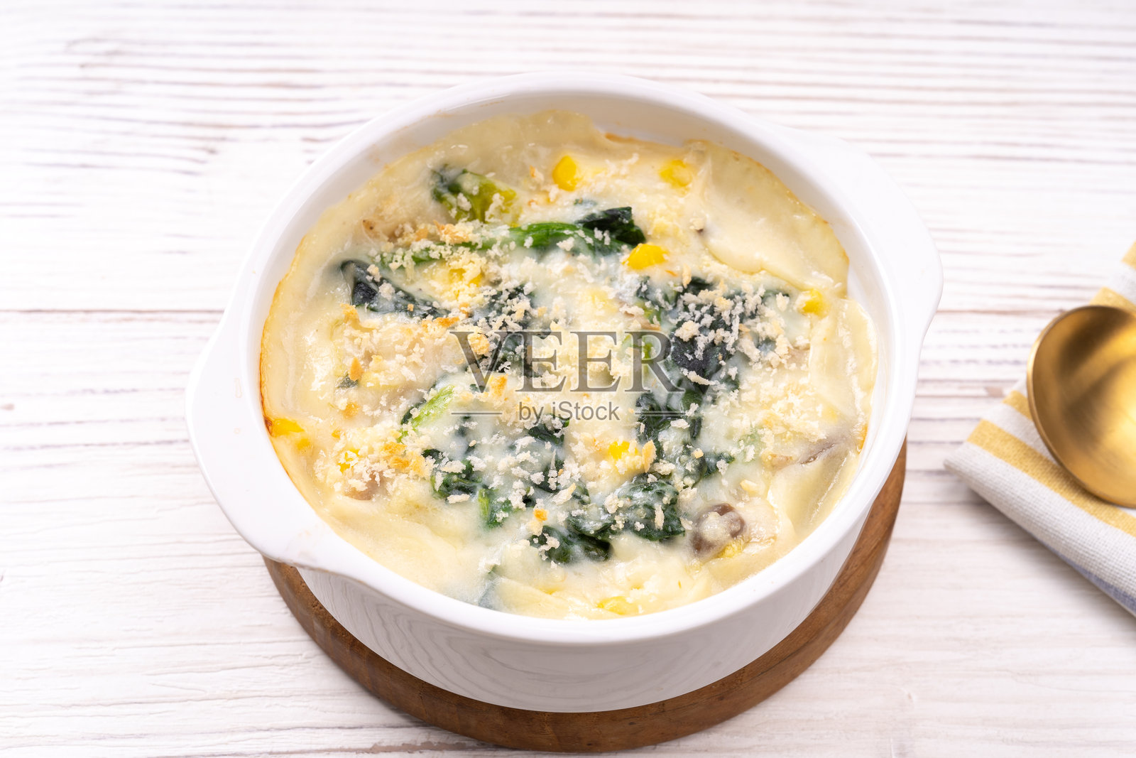 菠菜烤菜照片摄影图片