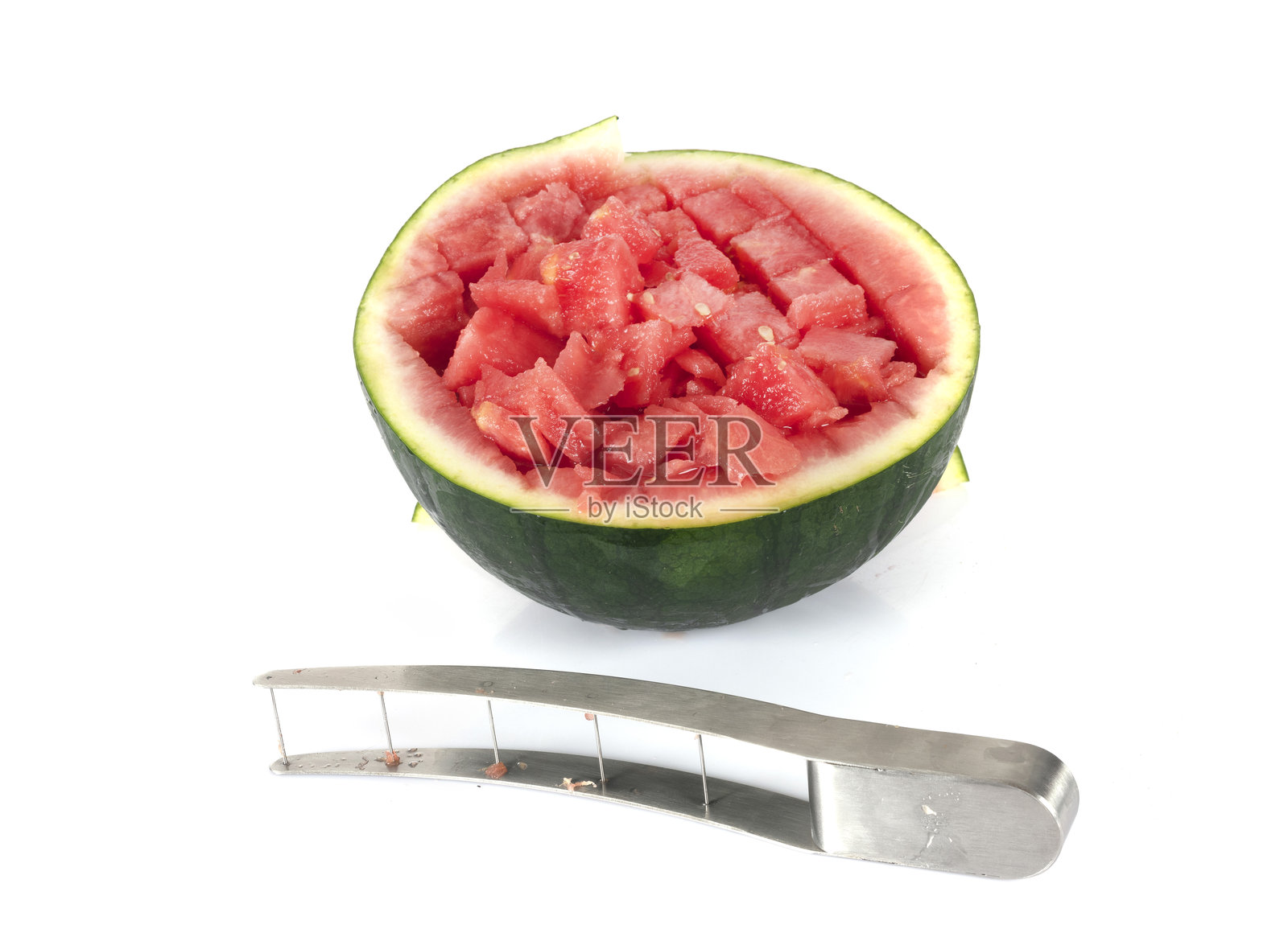 工作室里的西瓜照片摄影图片