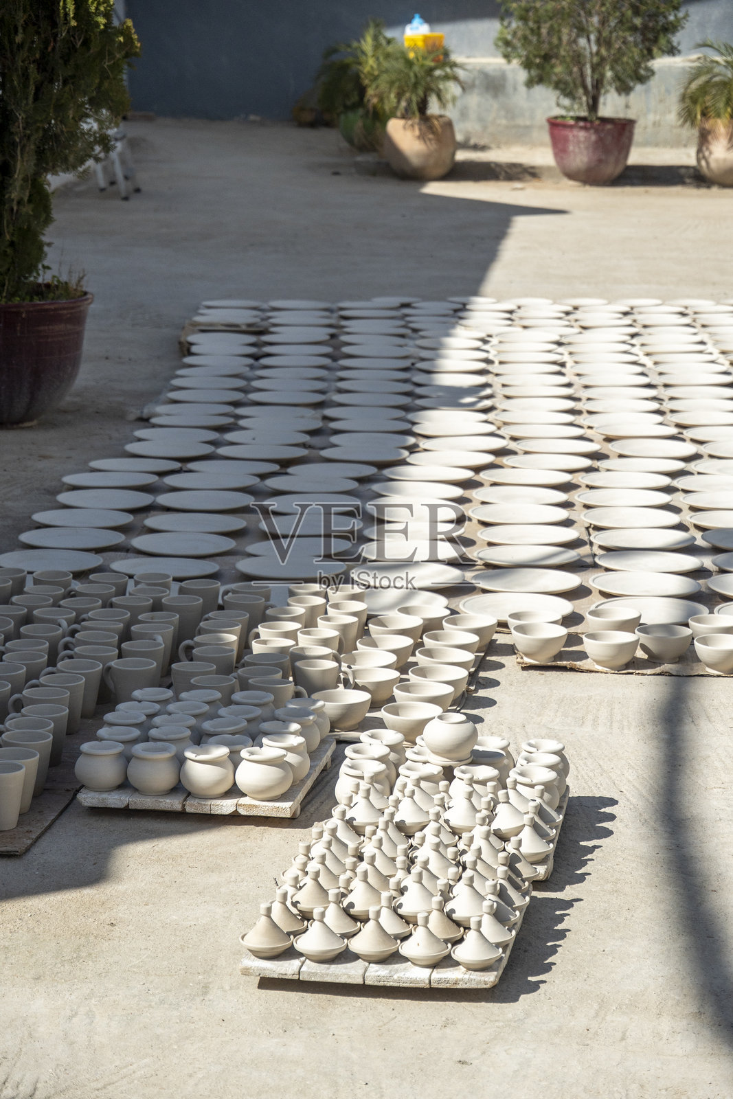 摩洛哥的陶器制作照片摄影图片