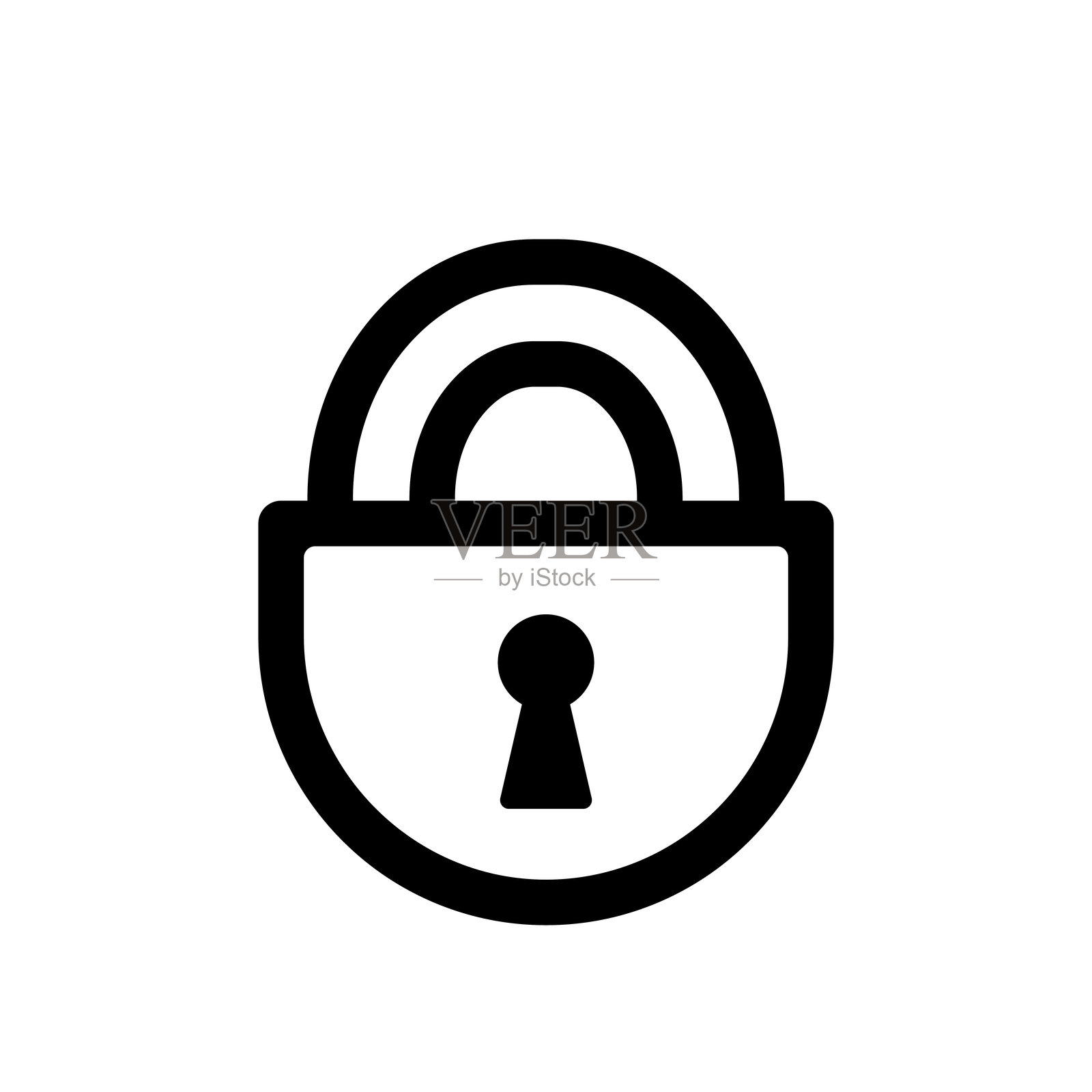 锁的图标插图插画图片素材