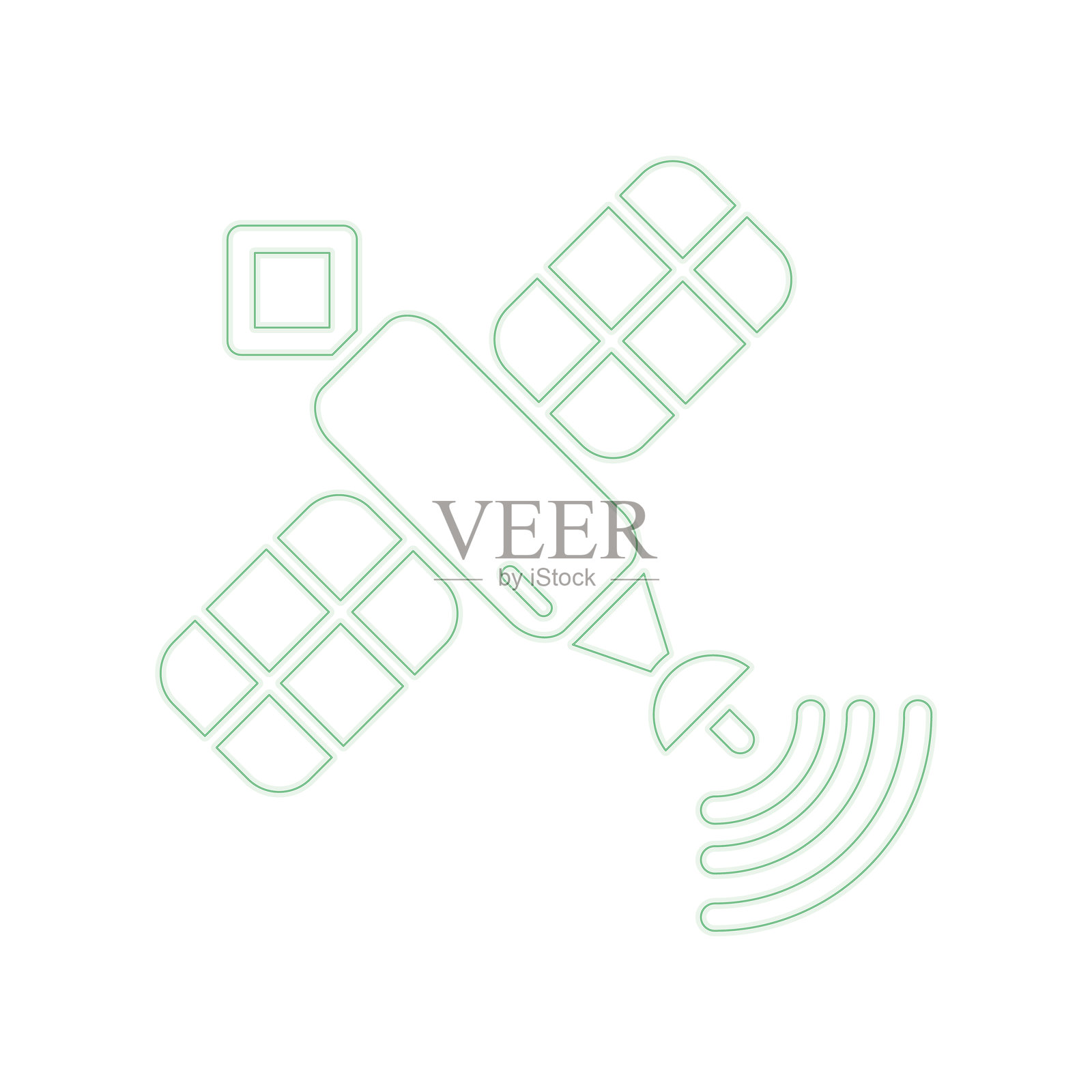 卫星图标设计模板插画图片素材