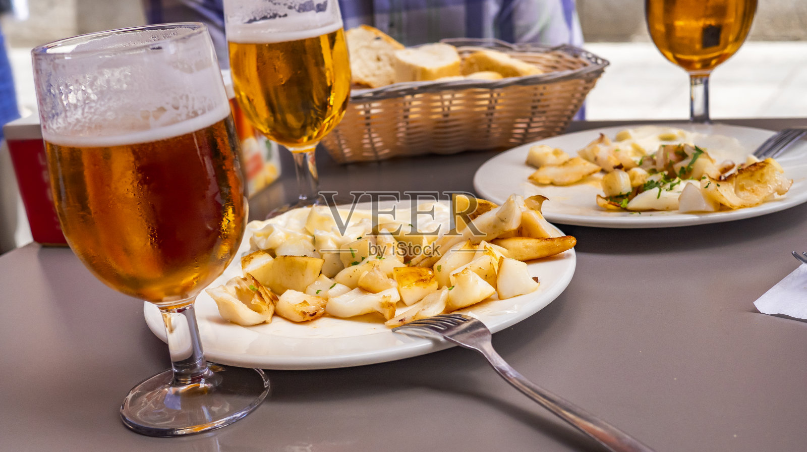 烤鱿鱼照片摄影图片