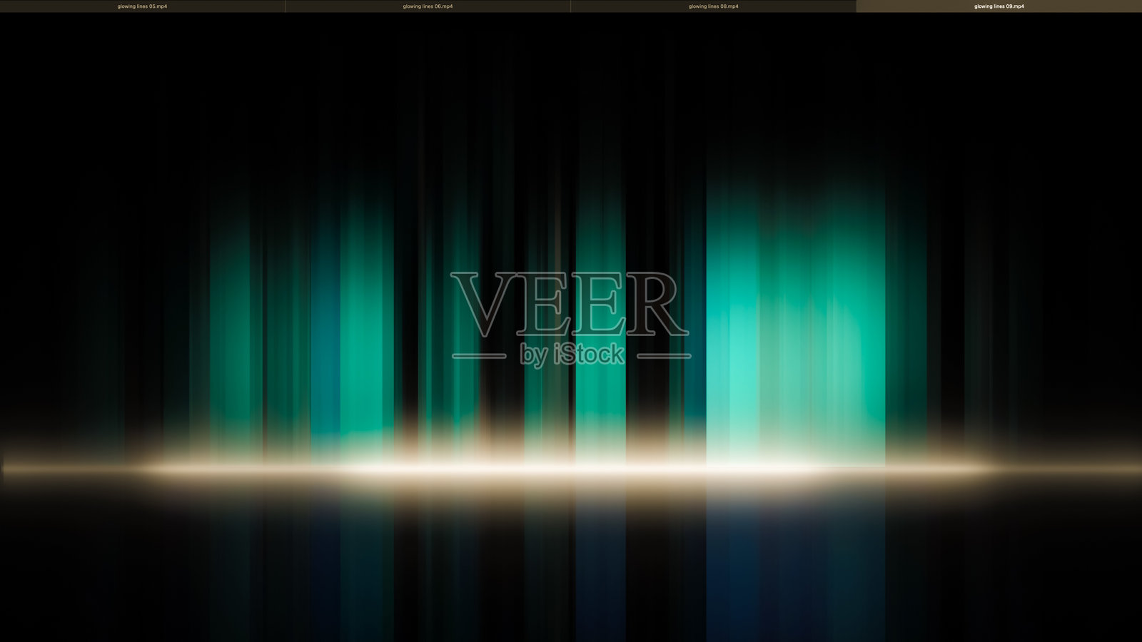 抽象的蓝色和绿色光线反射创造出迷人而引人入胜的视觉体验照片摄影图片