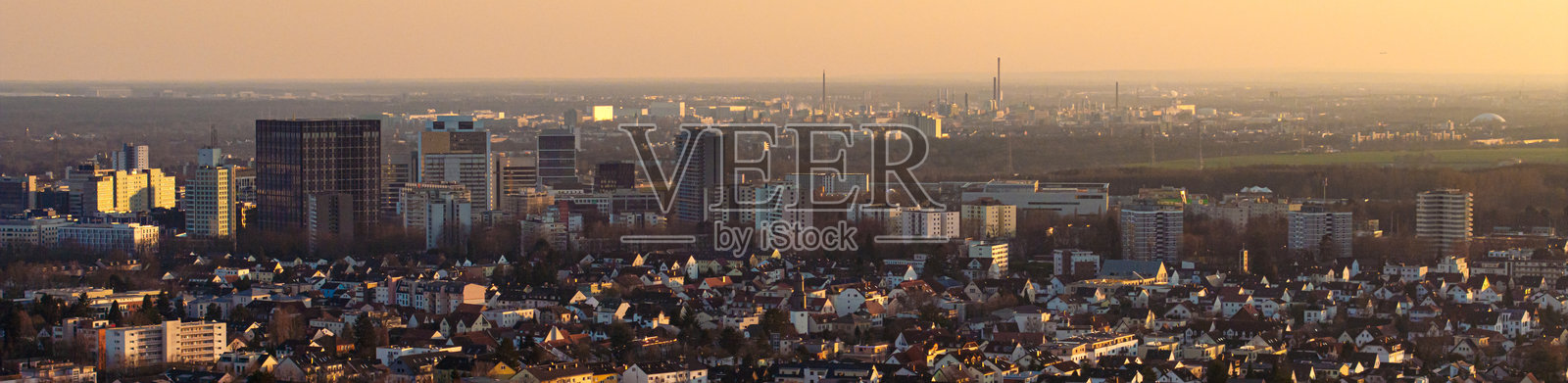 埃施博恩城市全景,德国照片摄影图片