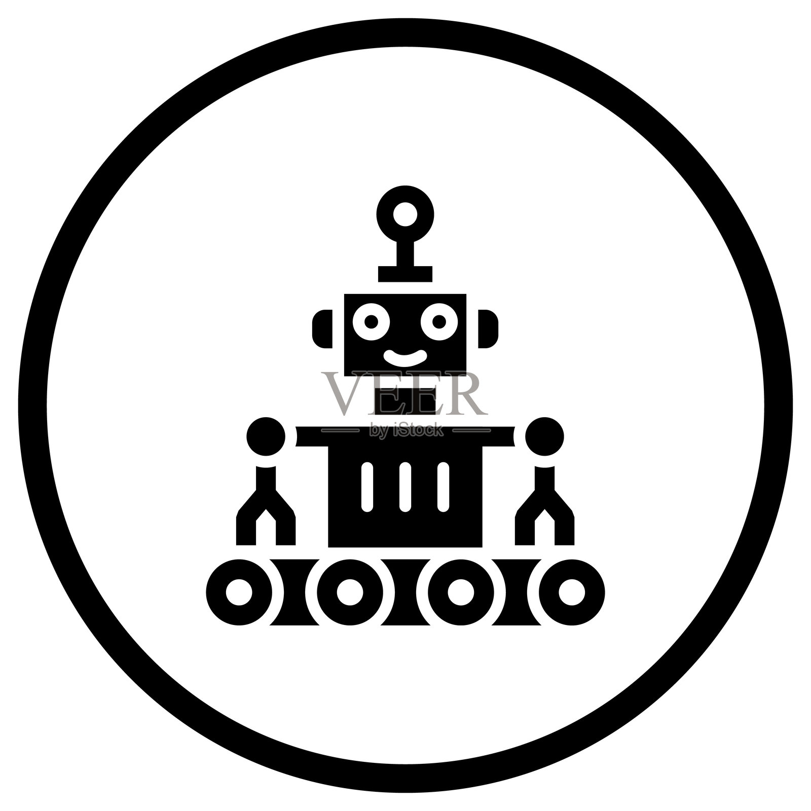 机器人矢量图标设计插图插画图片素材