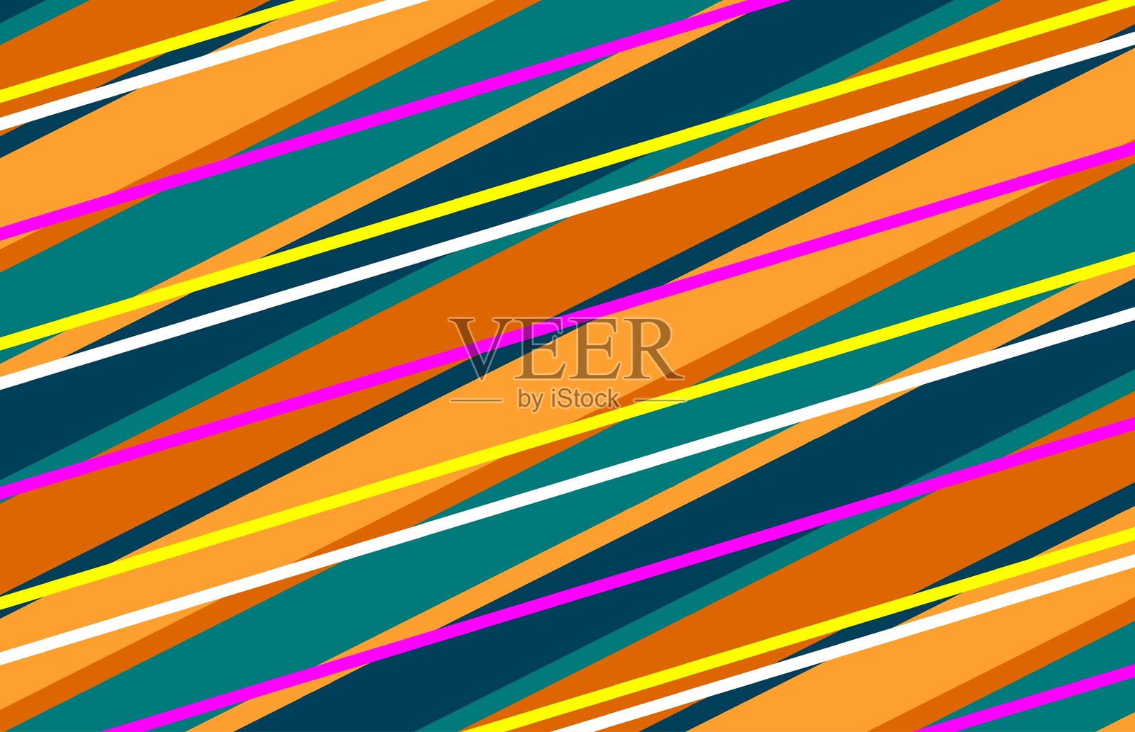 色彩斑斓的抽象对角条纹背景,充满活力的现代设计插画图片素材