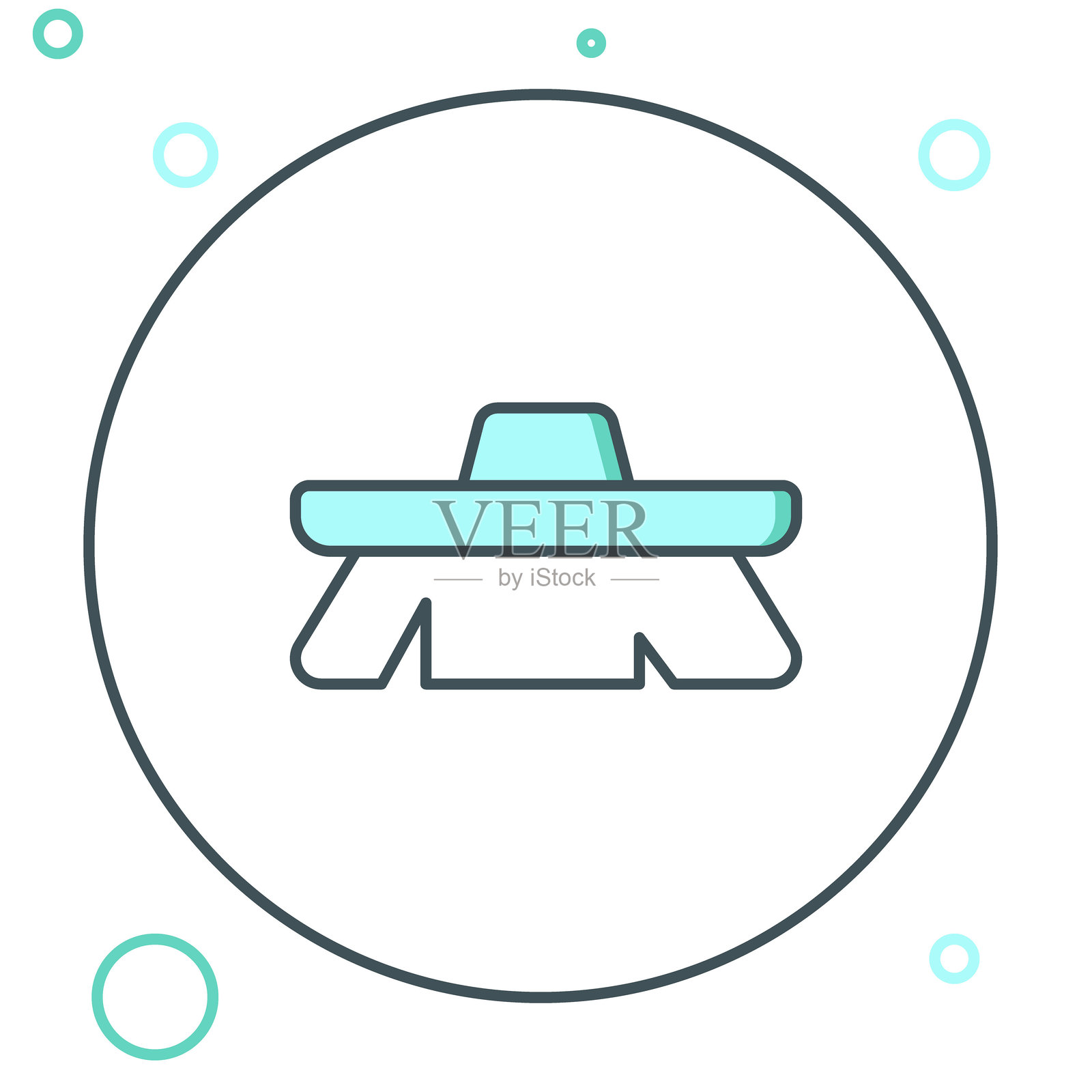 清洁图标的线刷,背景为白色。清洁服务概念。彩色轮廓概念。矢量图。插画图片素材