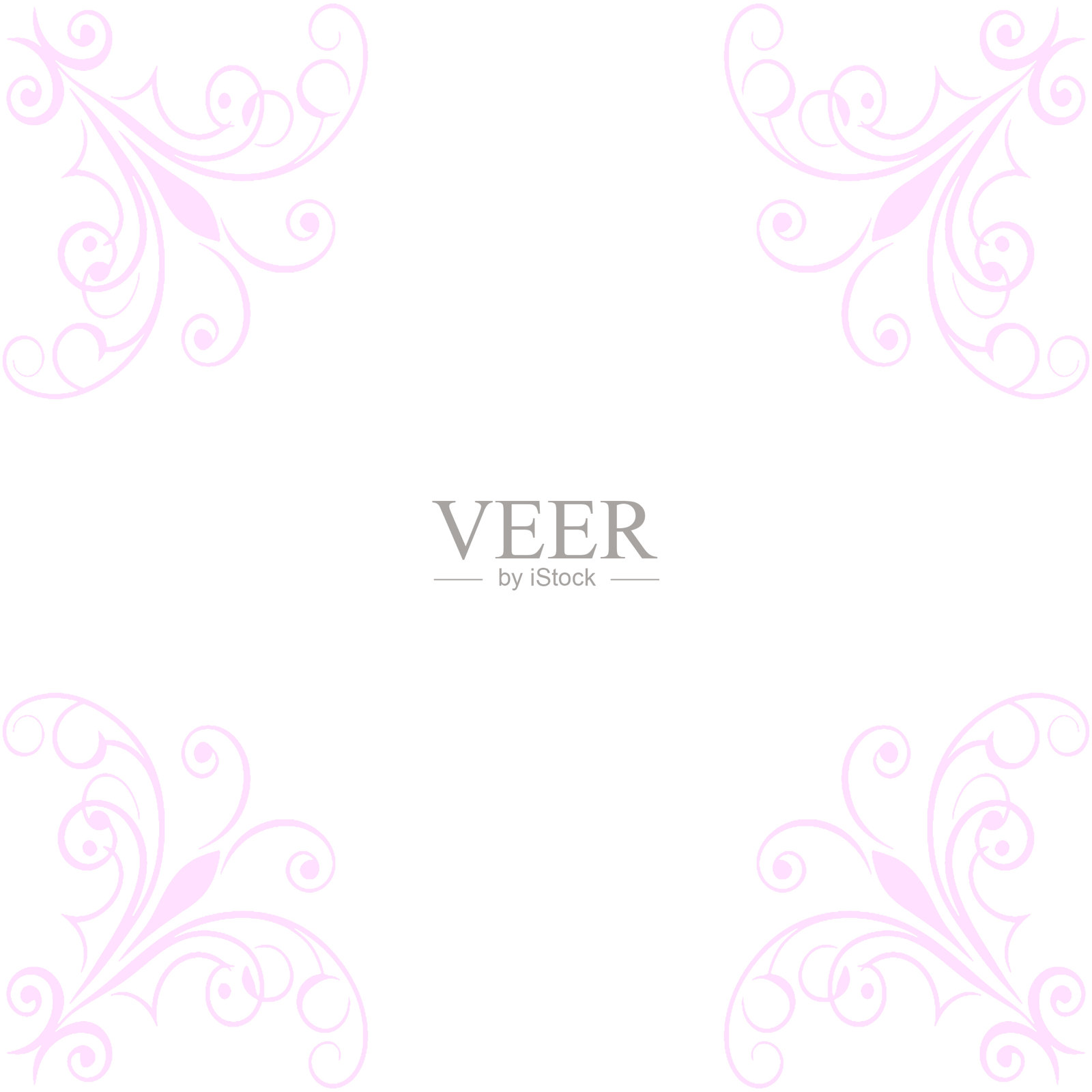 装饰性复古花纹的矢量插图。复古风格。插画图片素材