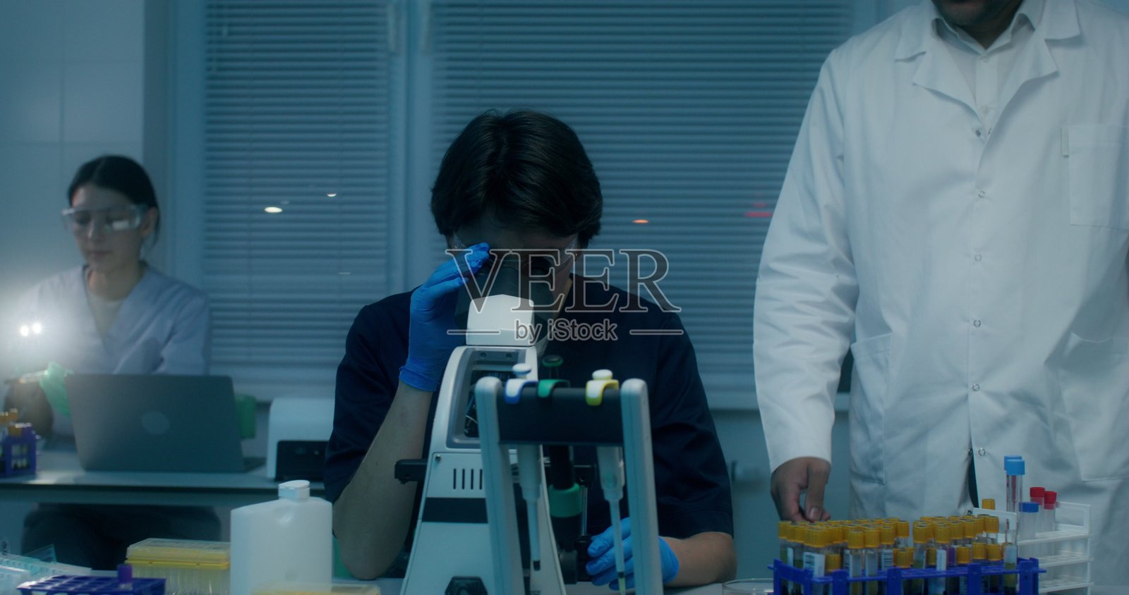 在实验室工作照片摄影图片