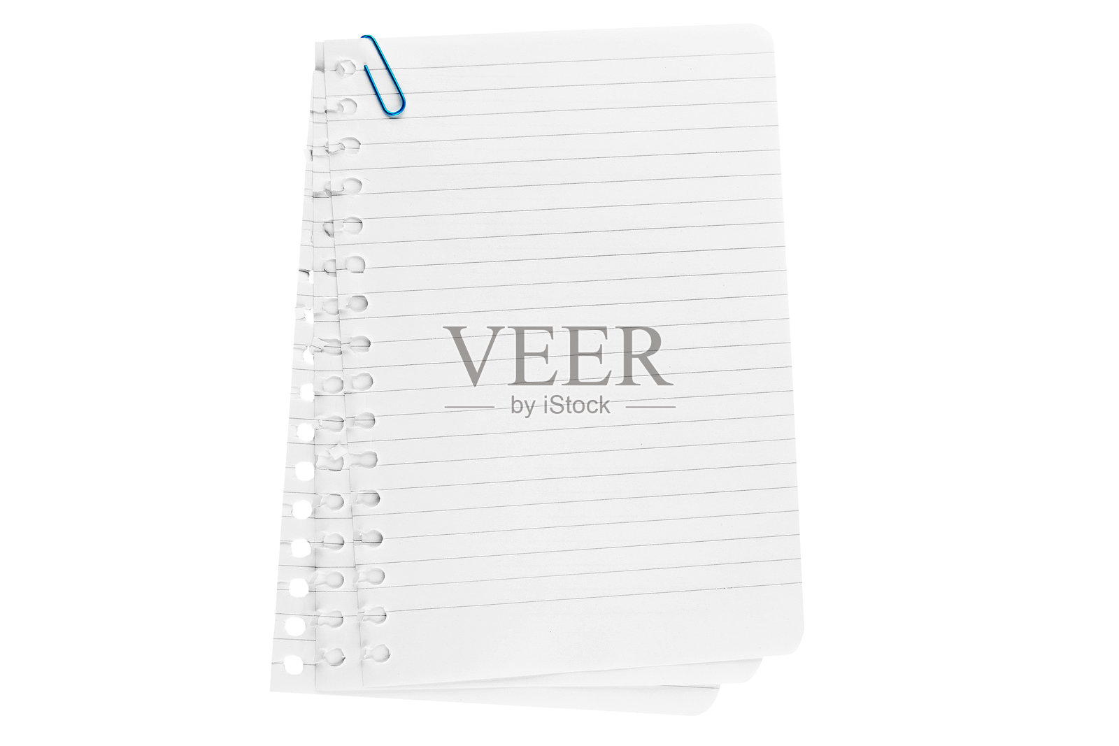 白色背景上的纸张列表照片摄影图片