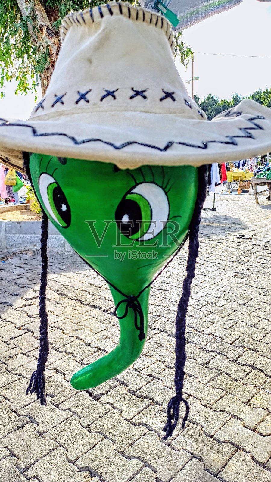 装饰性彩绘 ornamental gourd。照片摄影图片