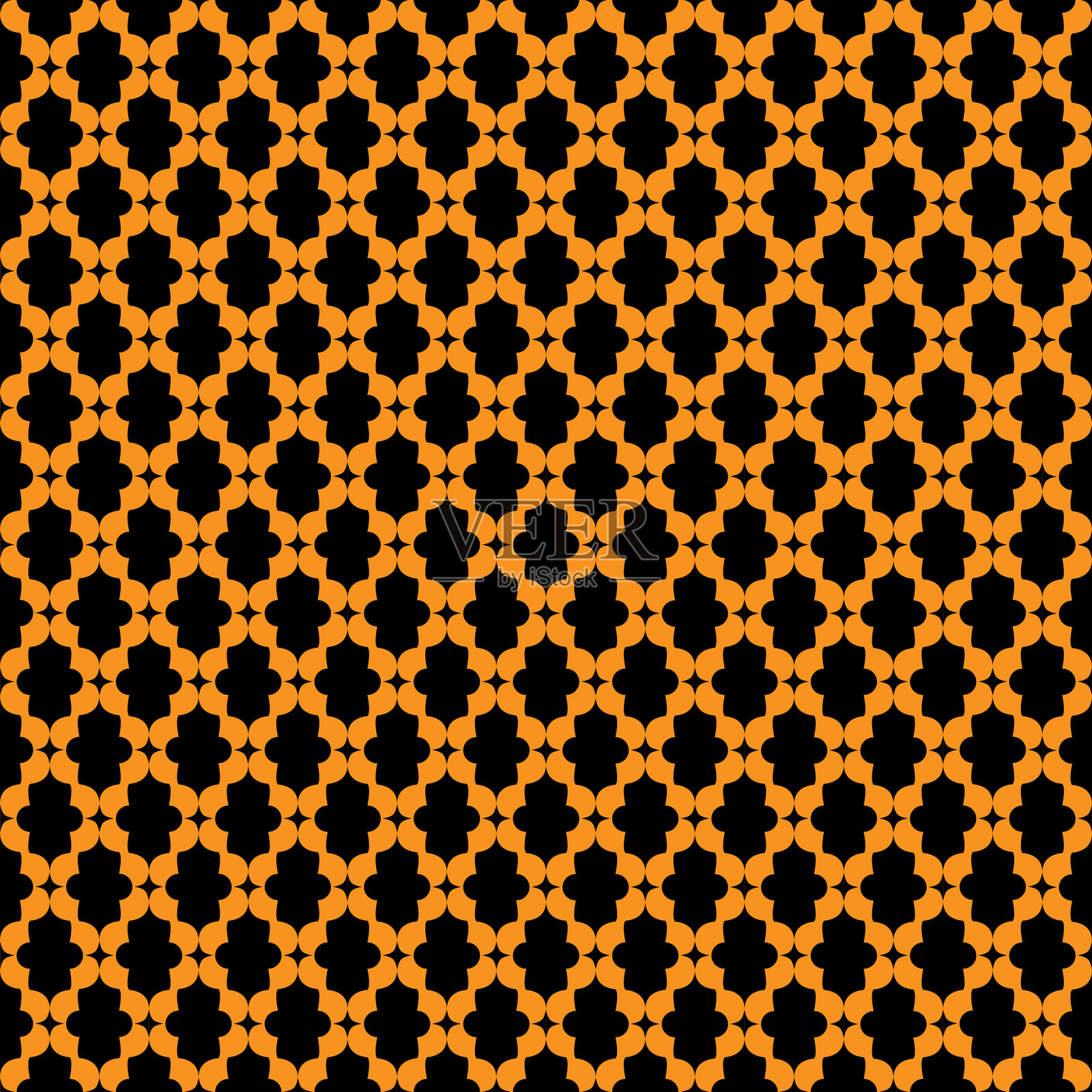 抽象背景几何无缝图案,由圆形和矩形组成,矢量插图插画图片素材