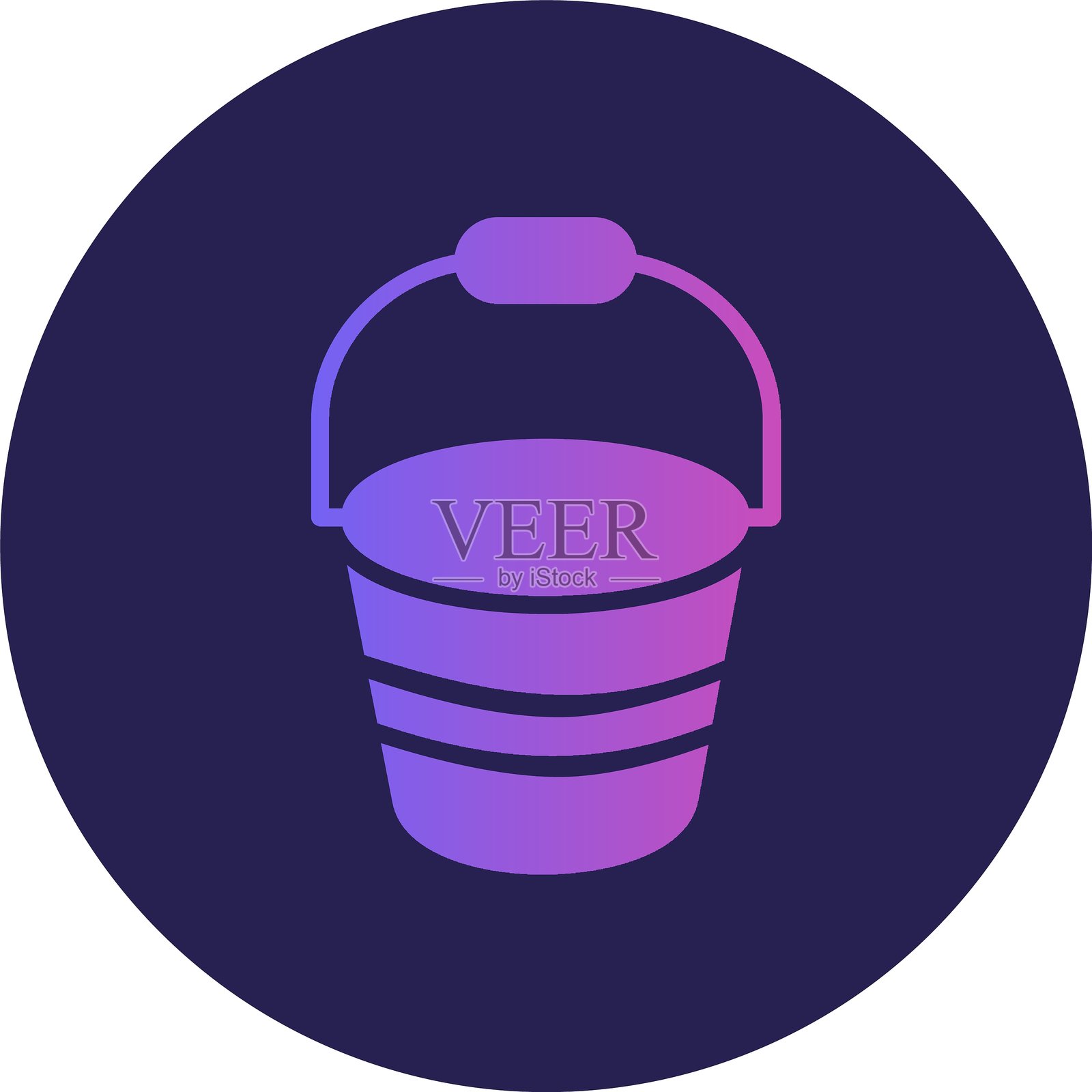 桶形符号圆形渐变插画图片素材